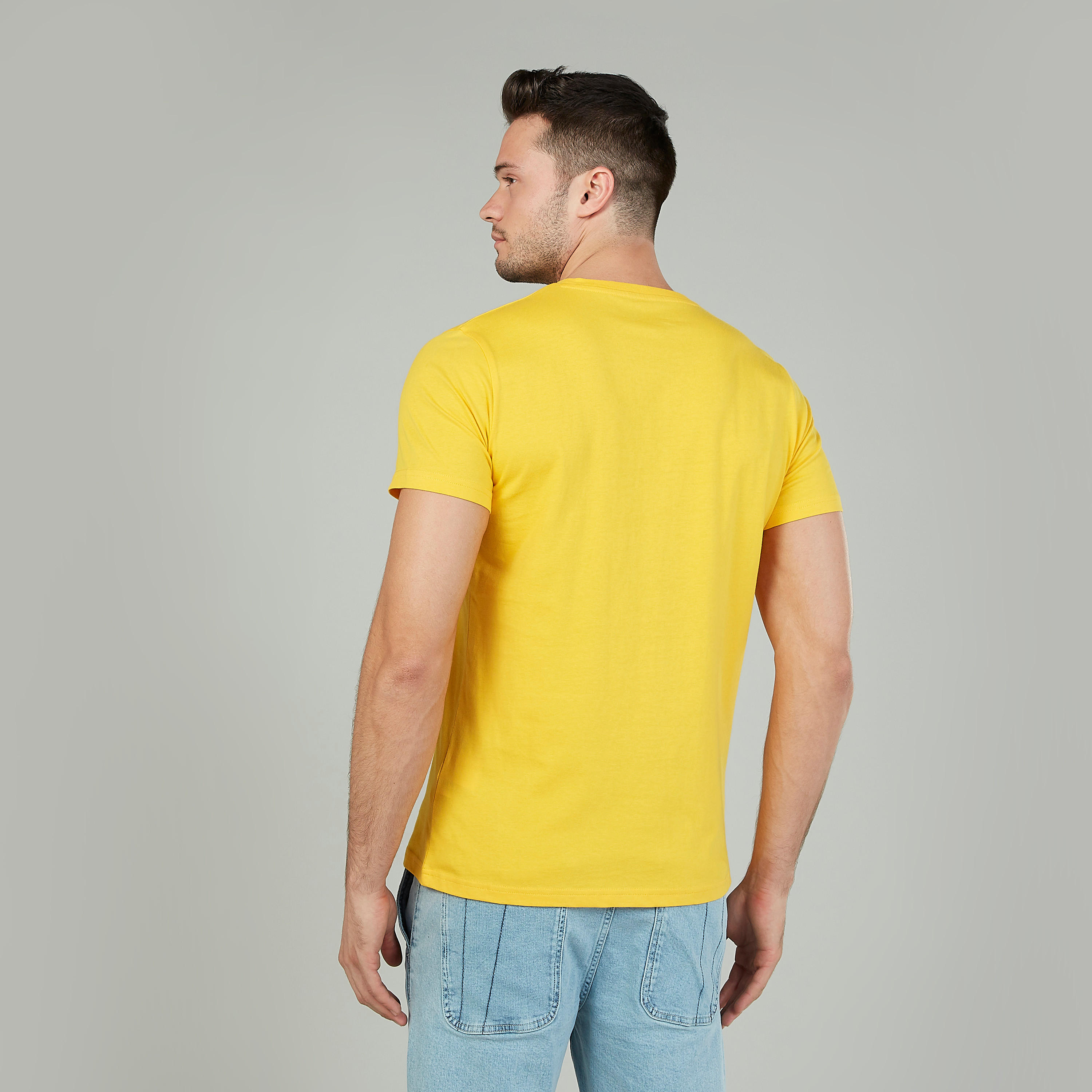 Printed T-shirt with Crew Neck and Short Sleeves-men-clothing-tshirtsandpolos-tshirts-image-4