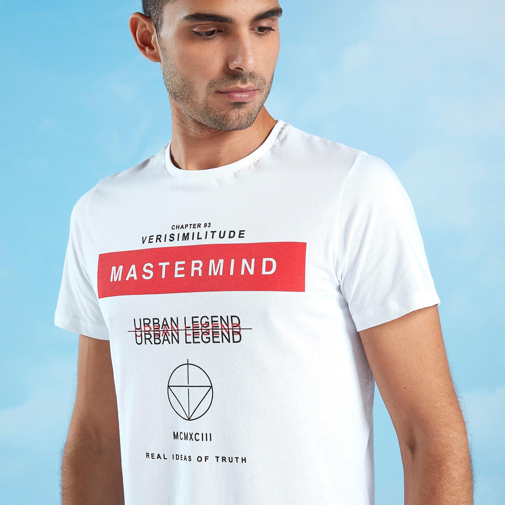 Printed T-shirt with Round Neck and Short Sleeves-men-clothing-tshirtsandpolos-tshirts-image-3