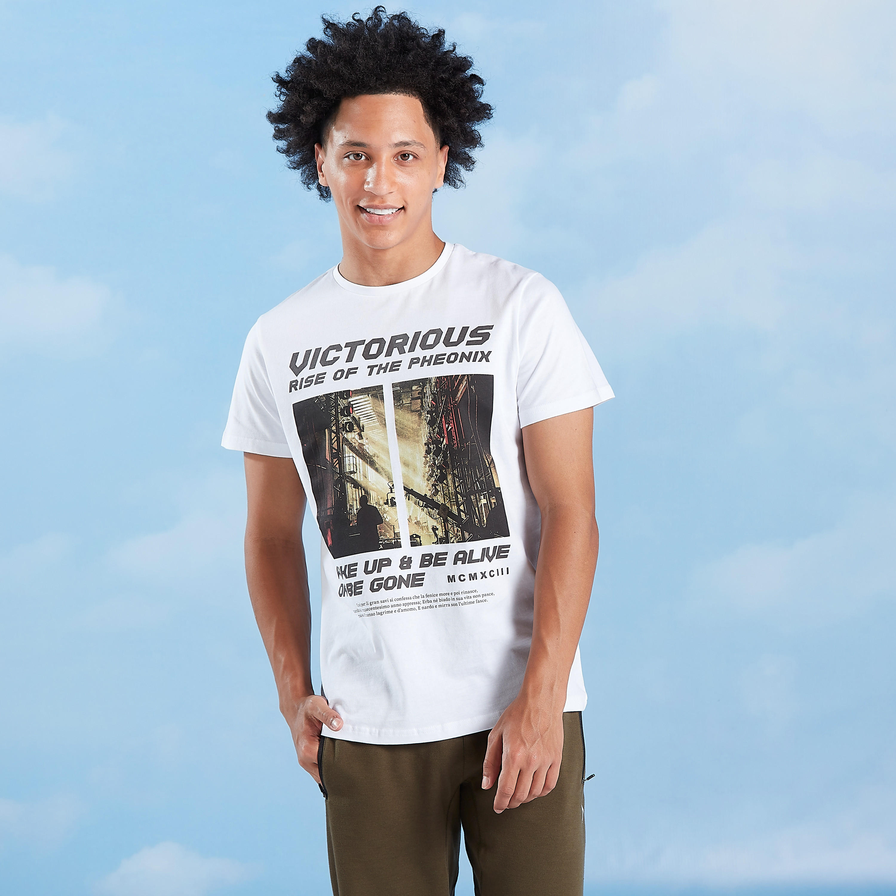 Printed T-shirt with Crew Neck and Short Sleeves-men-clothing-tshirtsandpolos-tshirts-image-1