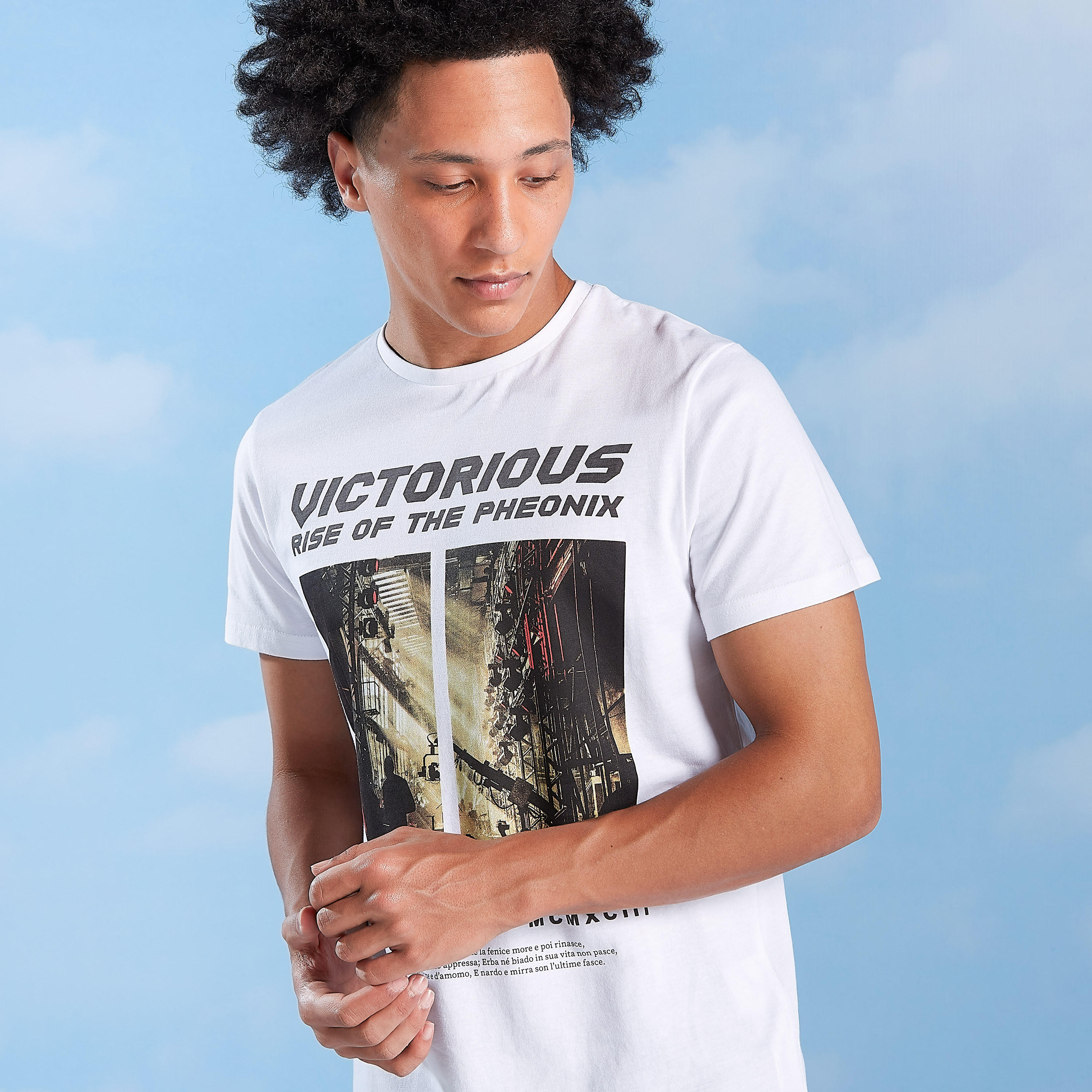 Printed T-shirt with Crew Neck and Short Sleeves-men-clothing-tshirtsandpolos-tshirts-image-3