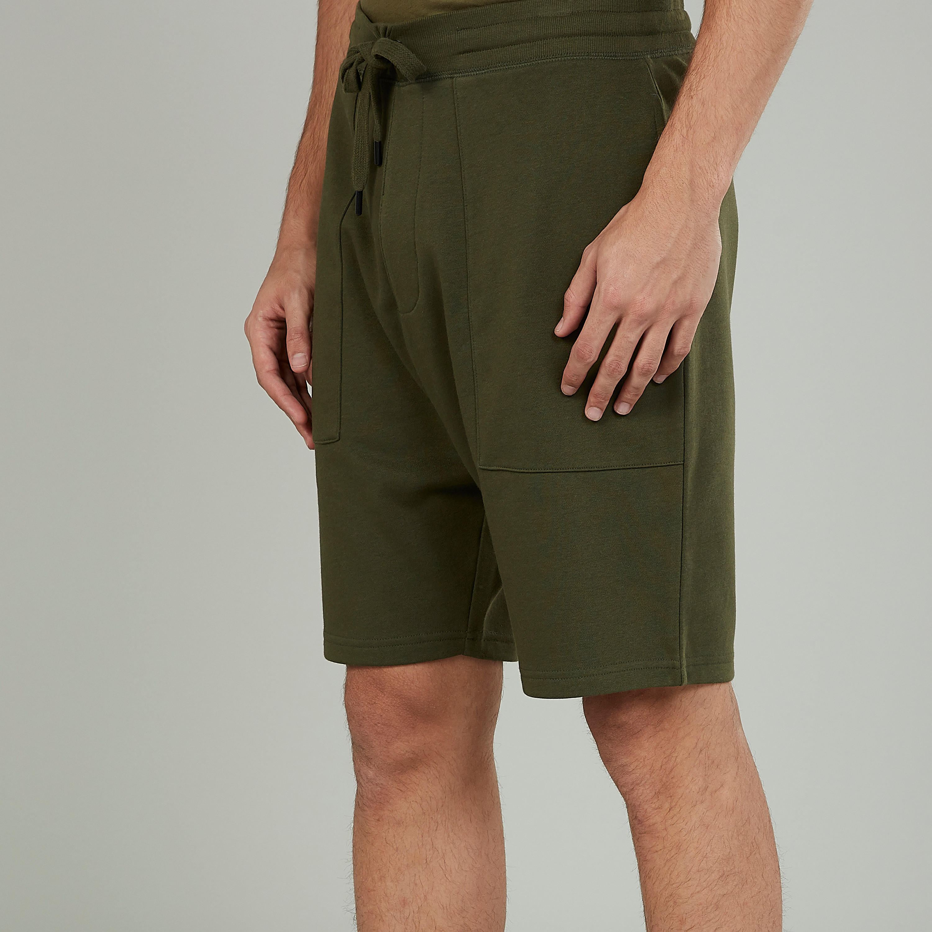 Solid Shorts with Pocket Detail and Drawstring-men-clothing-bottoms-shorts-image-3