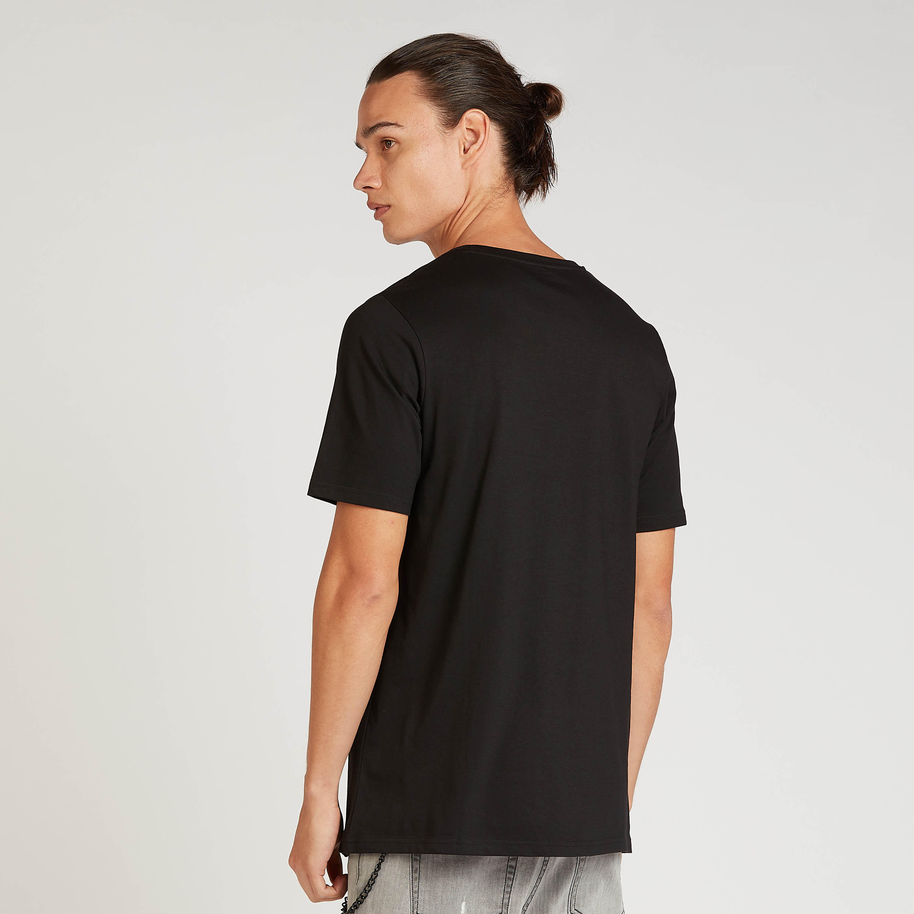 Printed T-shirt with Crew Neck and Short Sleeves-men-clothing-tshirtsandpolos-tshirts-image-4