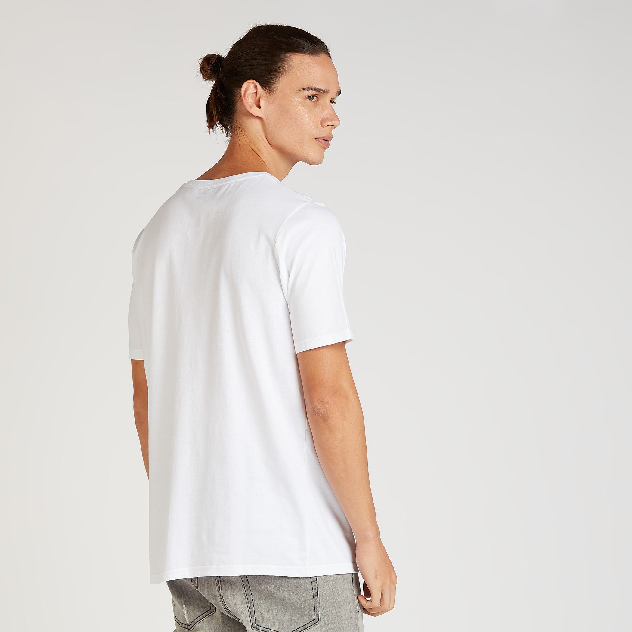 Foil Print T-shirt with Crew Neck and Short Sleeves-men-clothing-tshirtsandpolos-tshirts-image-4
