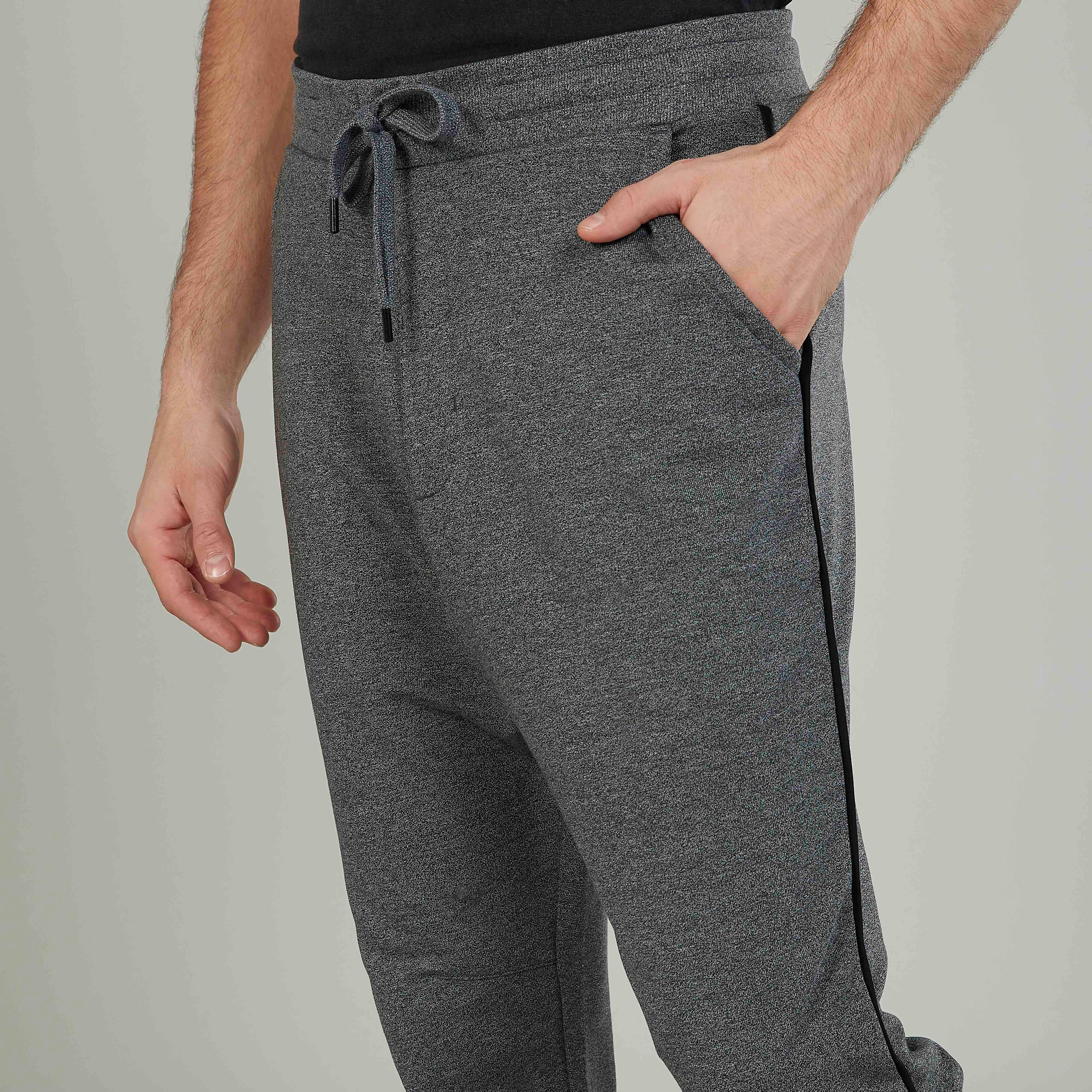 Full Length Solid Jog Pants with Pocket and Tipping Detail-men-clothing-bottoms-joggers-image-3