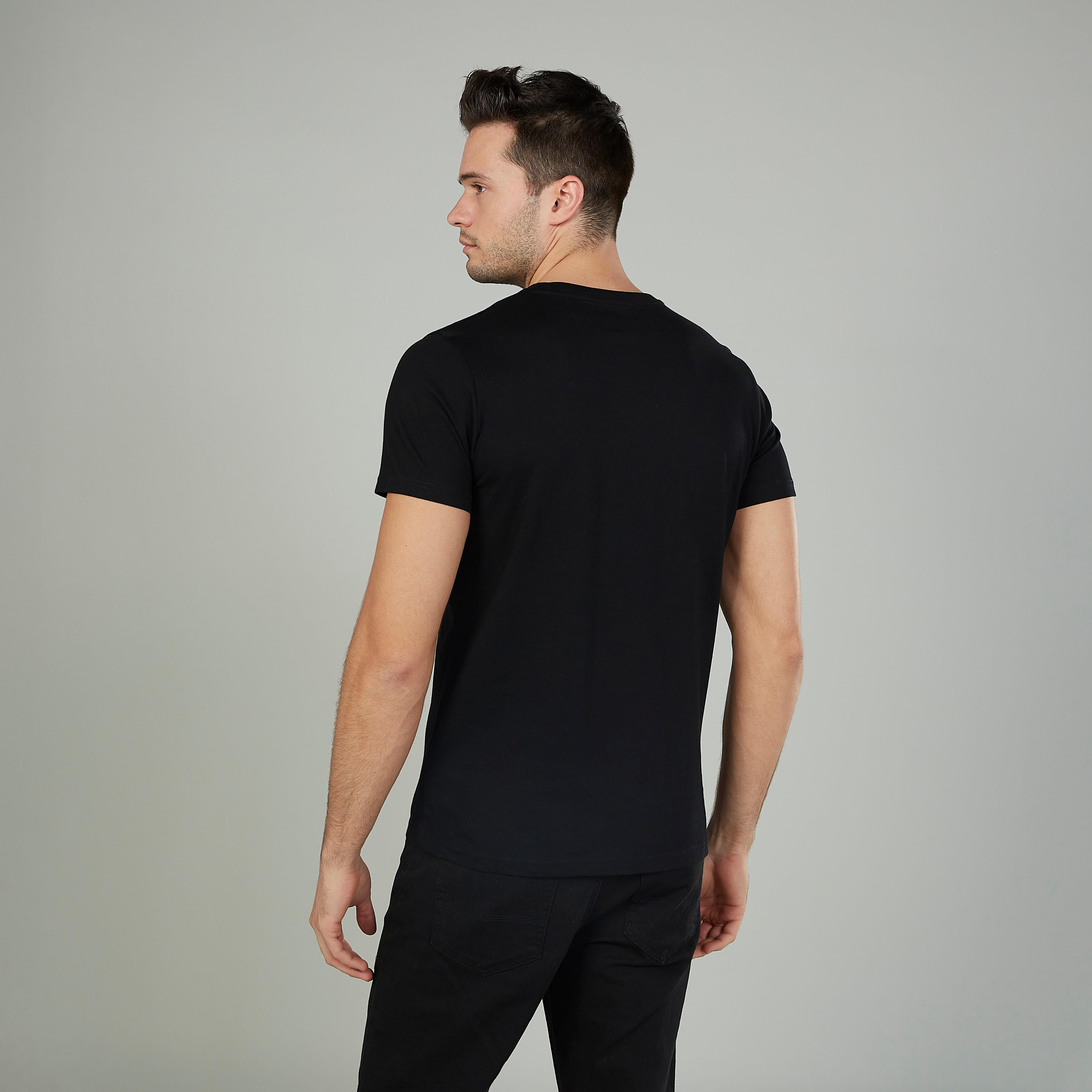 Printed T-shirt with Round Neck and Short Sleeves-men-clothing-tshirtsandpolos-tshirts-image-4
