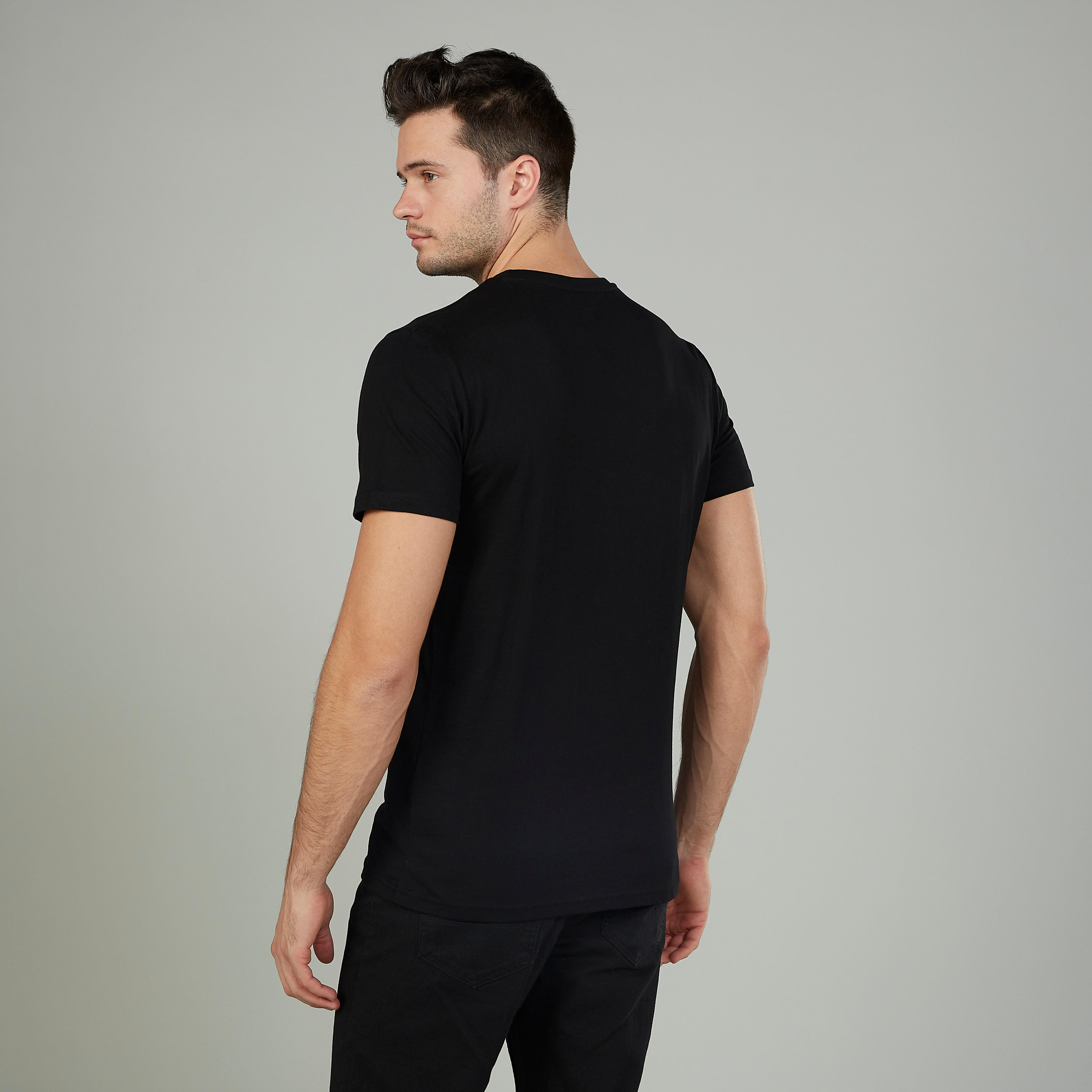 Printed T-shirt with Crew Neck and Short Sleeves-men-clothing-tshirtsandpolos-tshirts-image-4