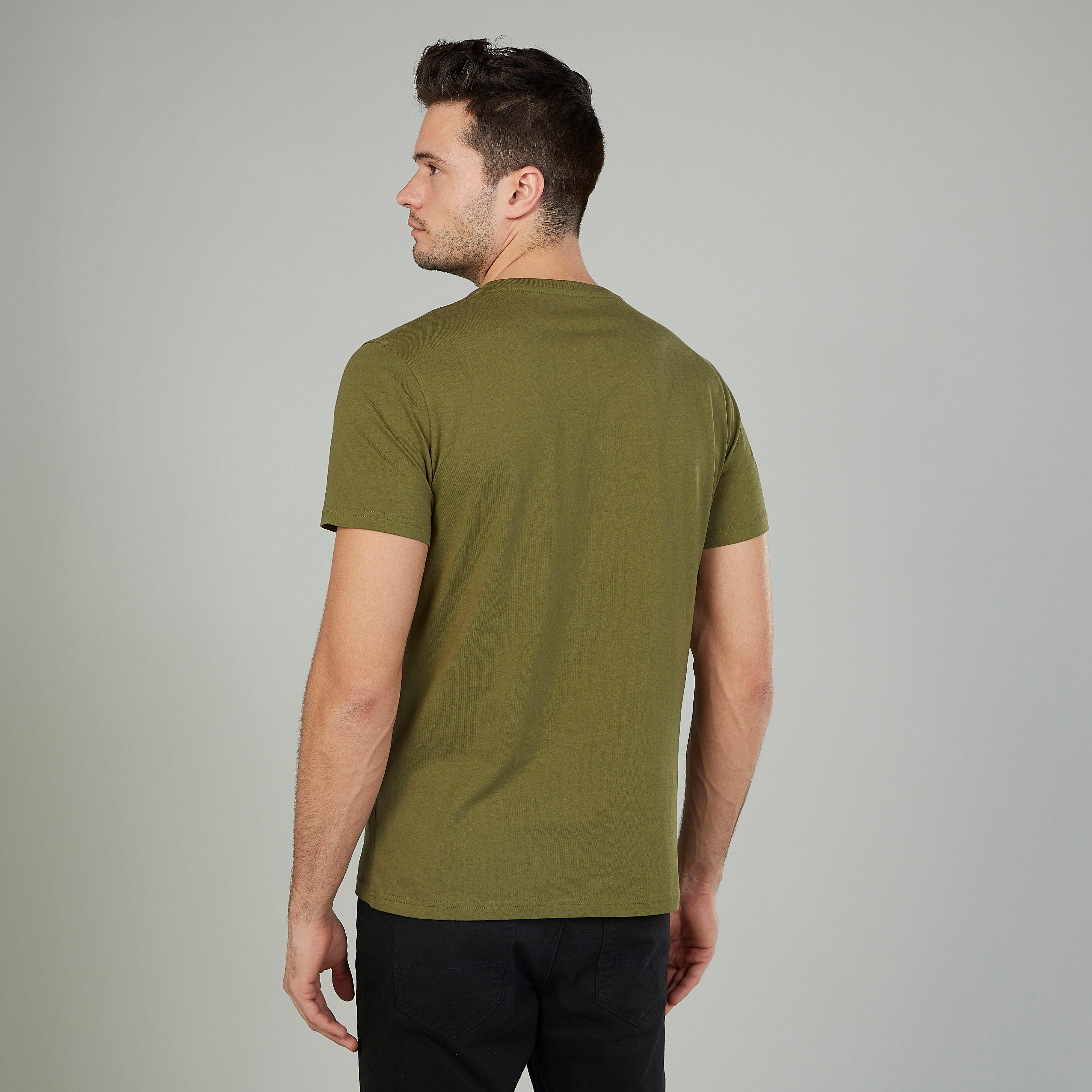 Printed T-shirt with Round Neck and Short Sleeves-men-clothing-tshirtsandpolos-tshirts-image-4
