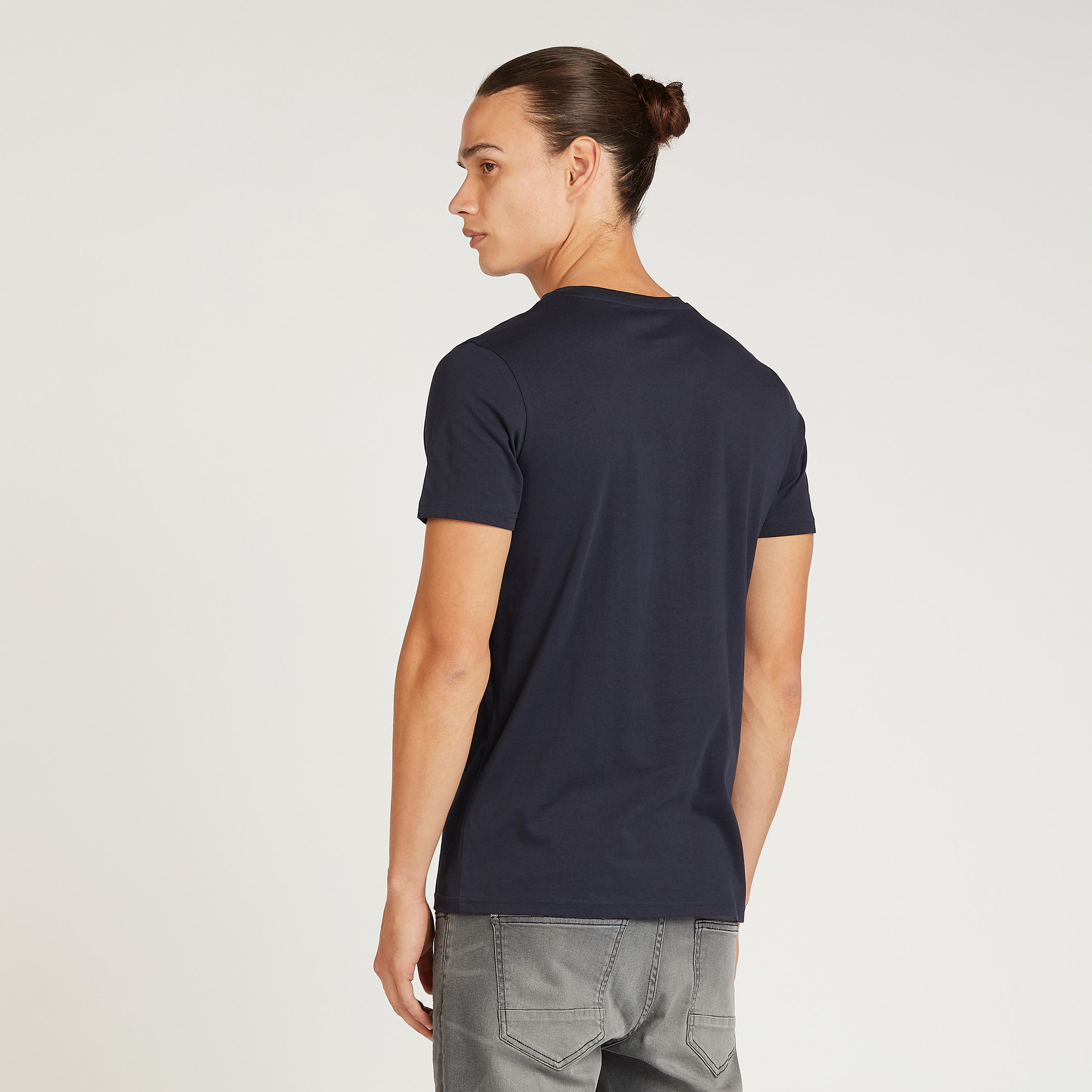 Printed T-shirt with Crew Neck and Short Sleeves-men-clothing-tshirtsandpolos-tshirts-image-4