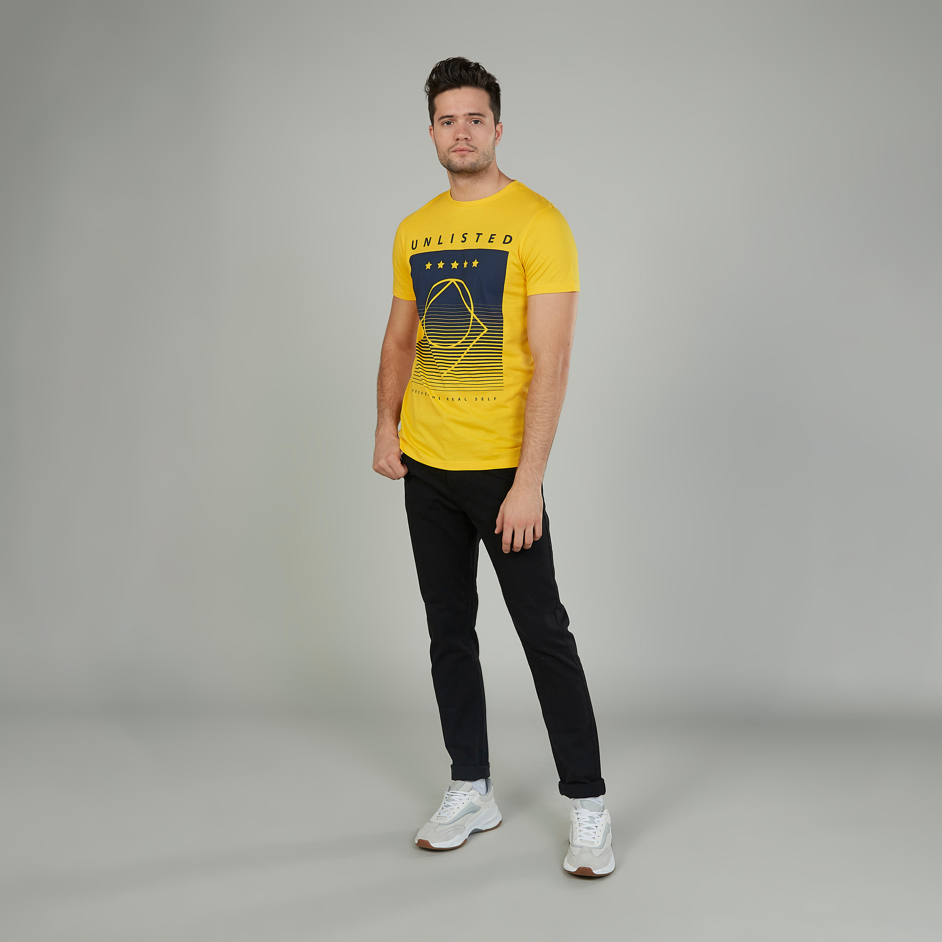 Printed T-shirt with Crew Neck and Short Sleeves-men-clothing-tshirtsandpolos-tshirts-image-2