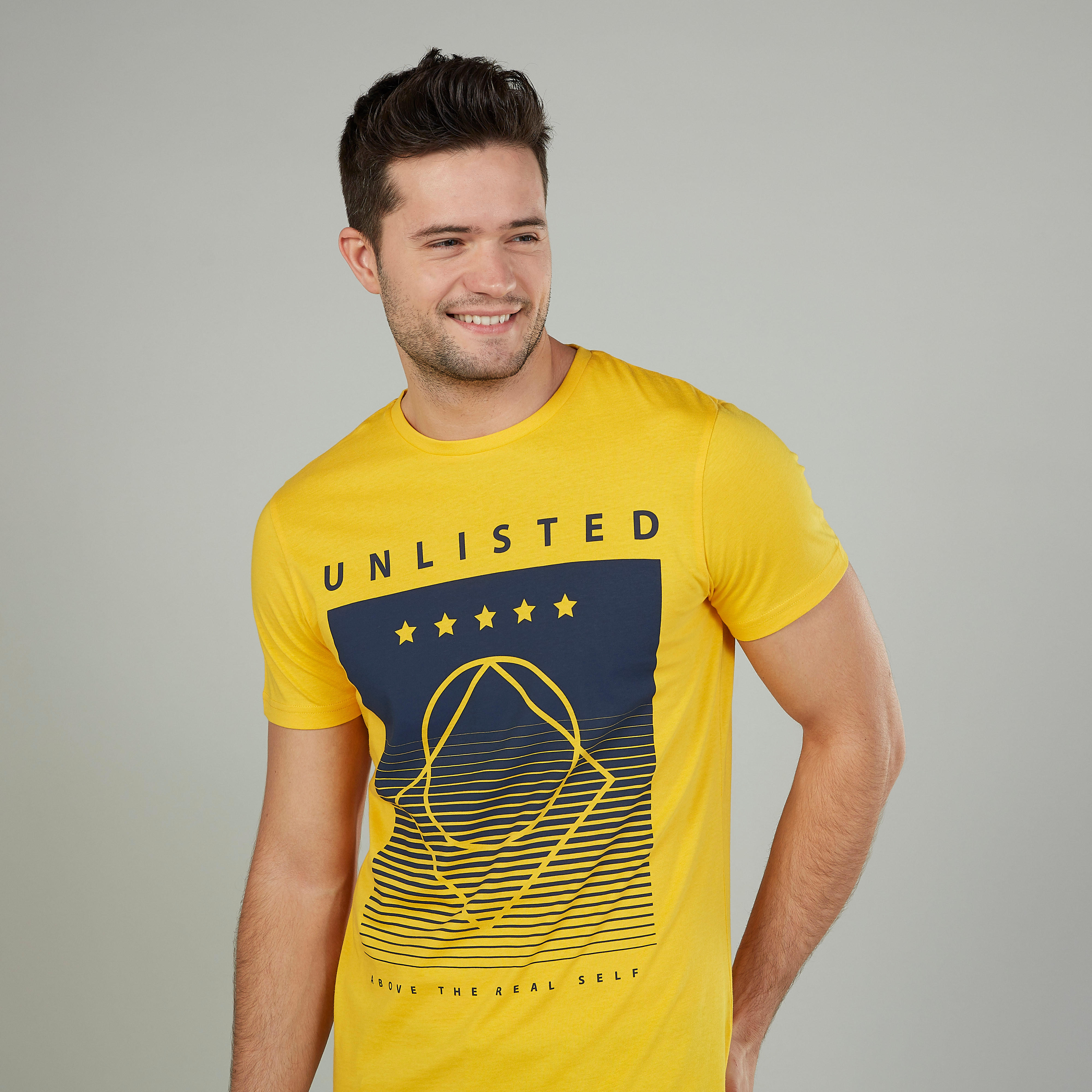 Printed T-shirt with Crew Neck and Short Sleeves-men-clothing-tshirtsandpolos-tshirts-image-3