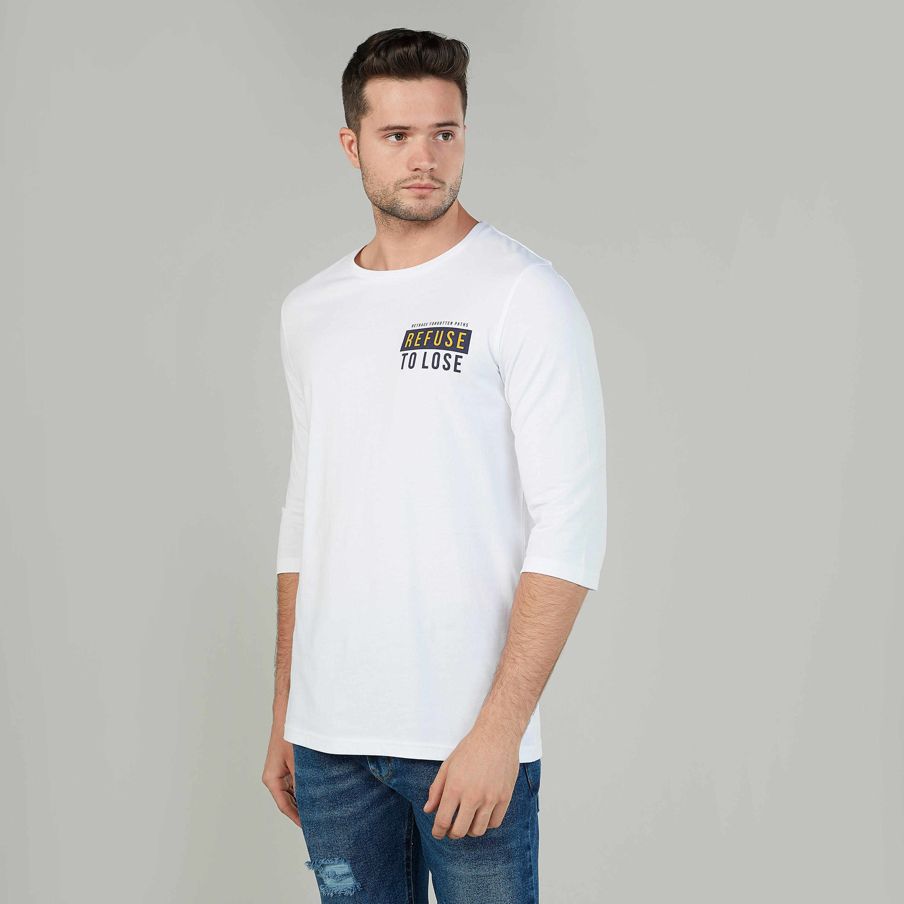 تيشيرت بياقة مستديرة وأكمام 3/4 وطبعات-men-clothing-tshirtsandpolos-tshirts-image-1