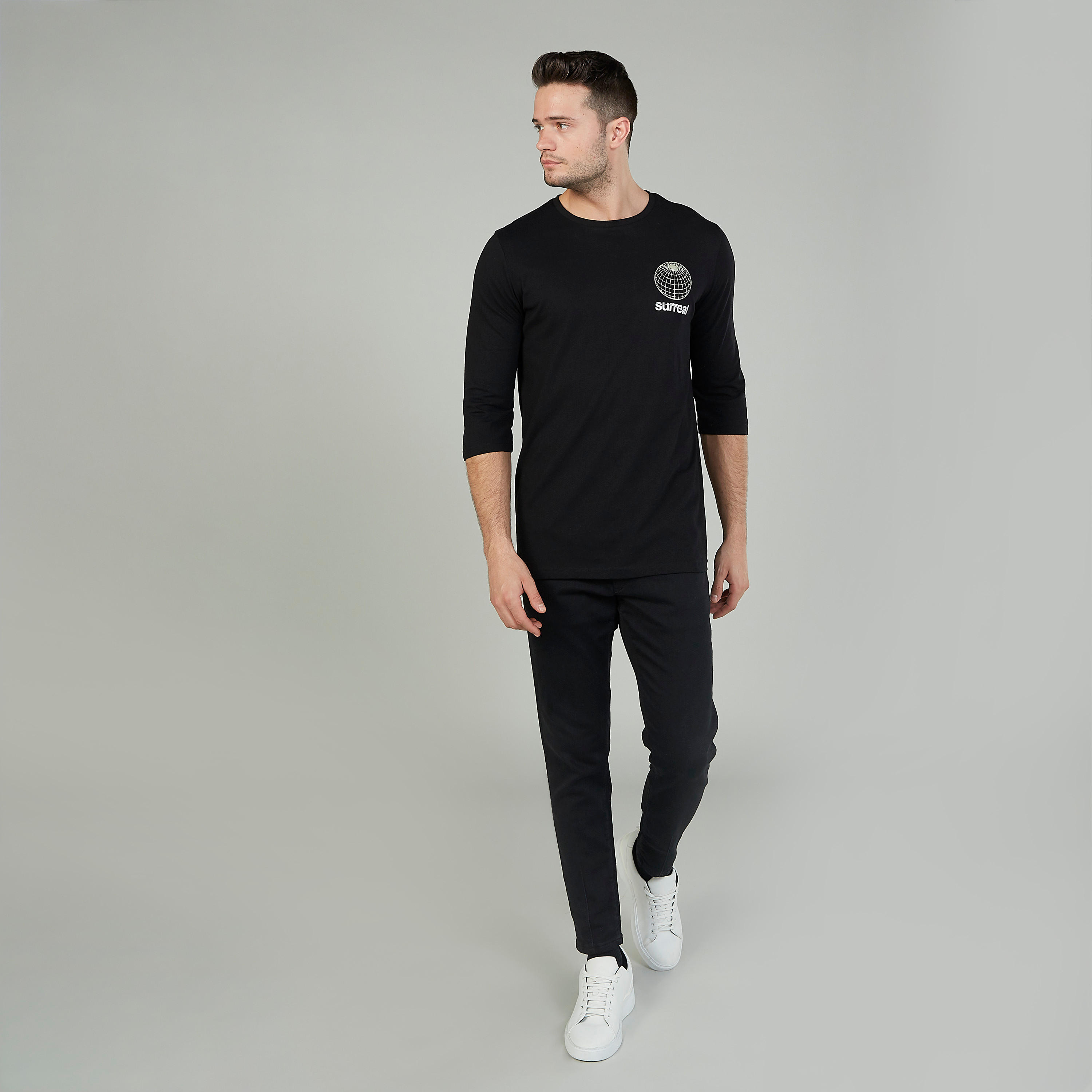 تيشيرت بياقة مستديرة وأكمام 3/4 وطبعات-men-clothing-tshirtsandpolos-tshirts-image-2