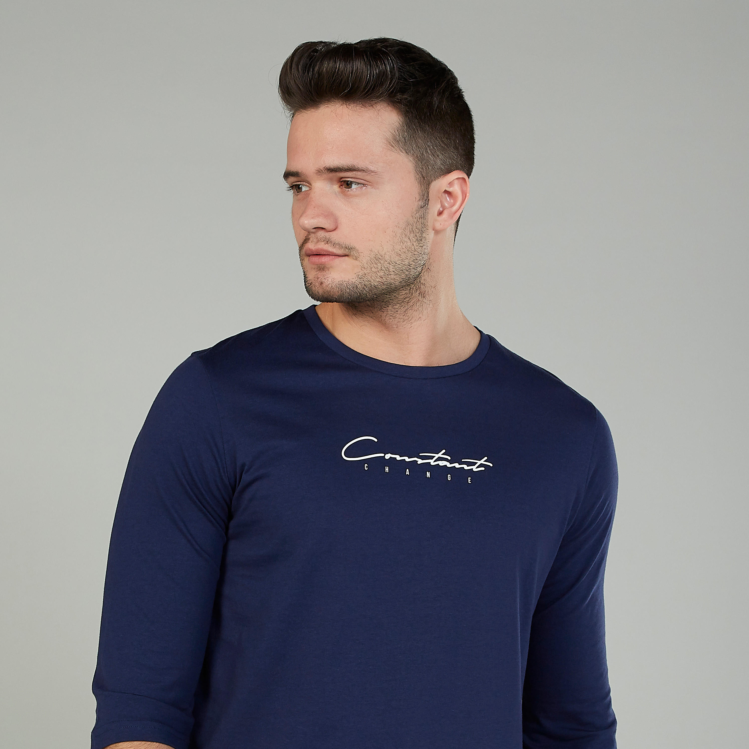 تيشيرت بياقة مستديرة وأكمام 3/4 وطبعات-men-clothing-tshirtsandpolos-tshirts-image-3