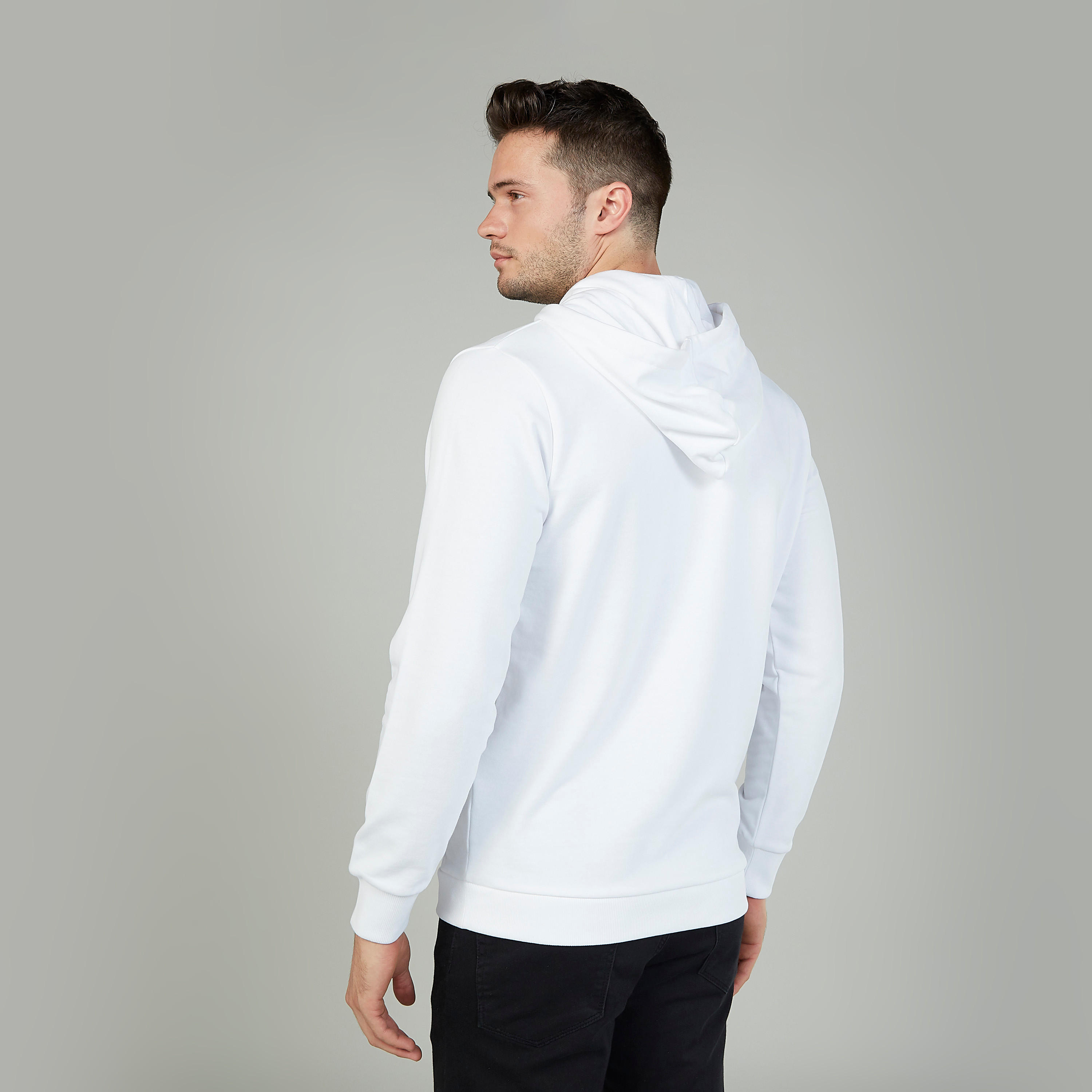Printed Hoodie with Long Sleeves and Kangaroo Pockets-men-winterwear-hoodiesandsweatshirts-image-4