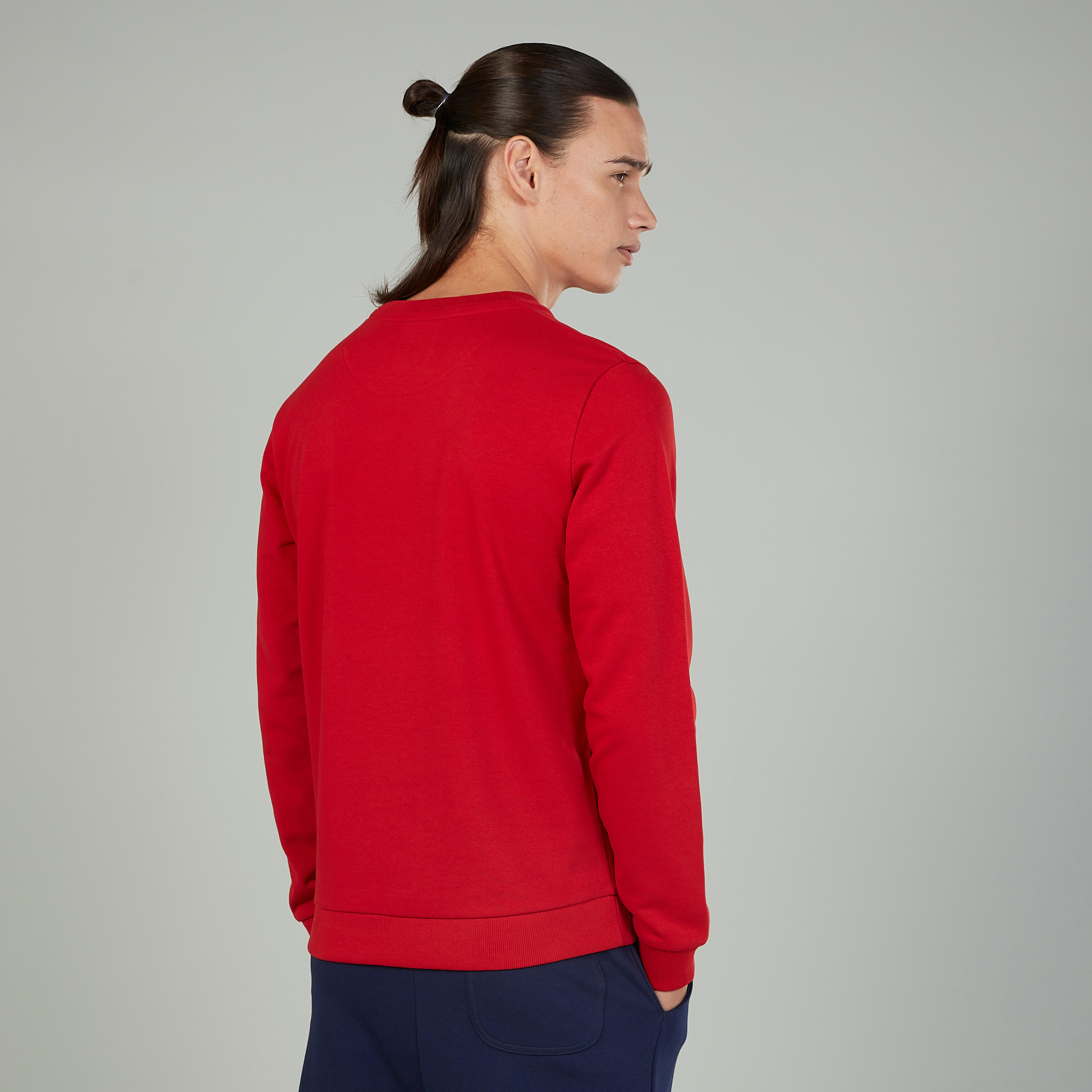 Printed Sweatshirt with Crew Neck and Long Sleeves-men-winterwear-hoodiesandsweatshirts-image-4
