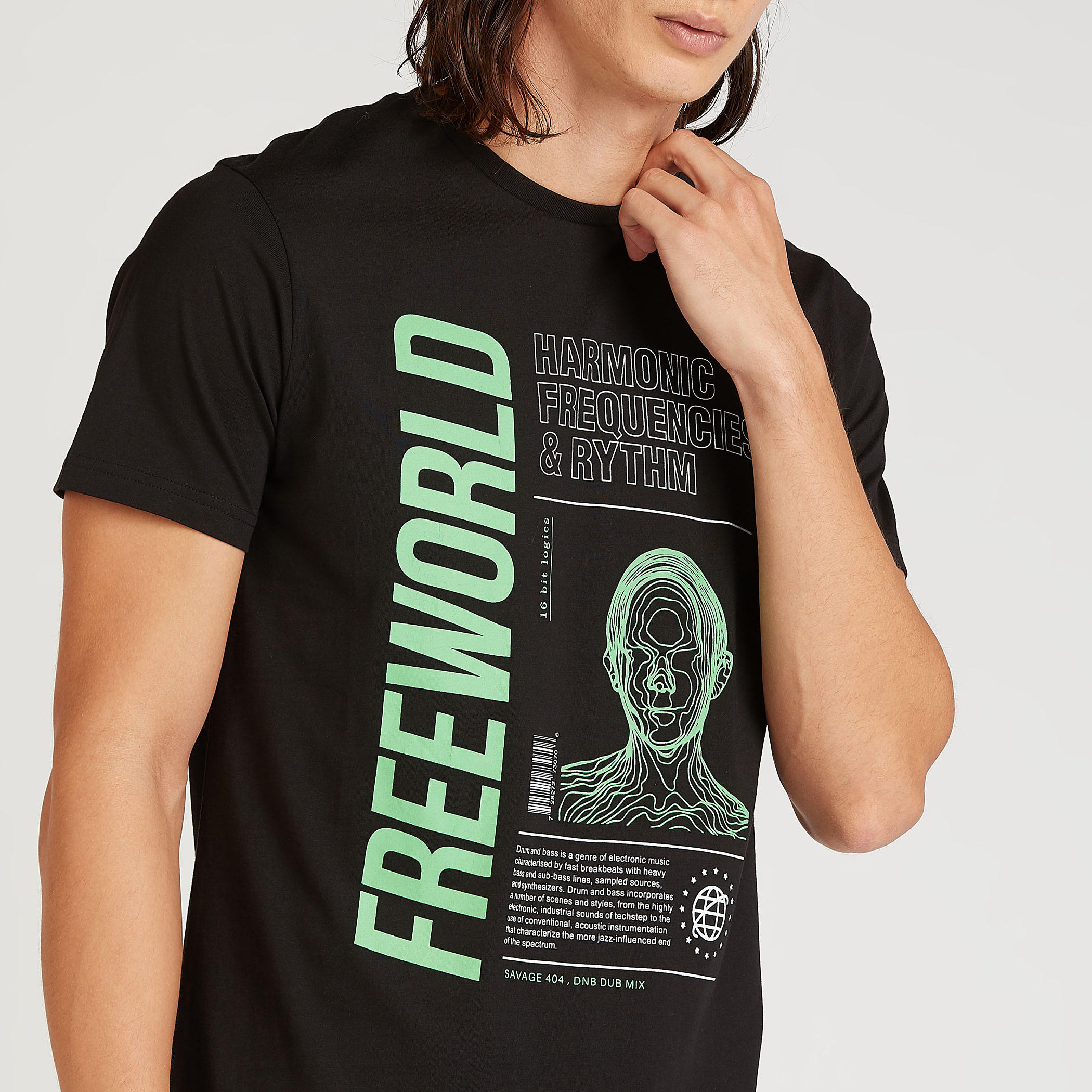 Slim Fit Printed T-shirt with Crew Neck and Short Sleeves-men-clothing-tshirtsandpolos-tshirts-image-3