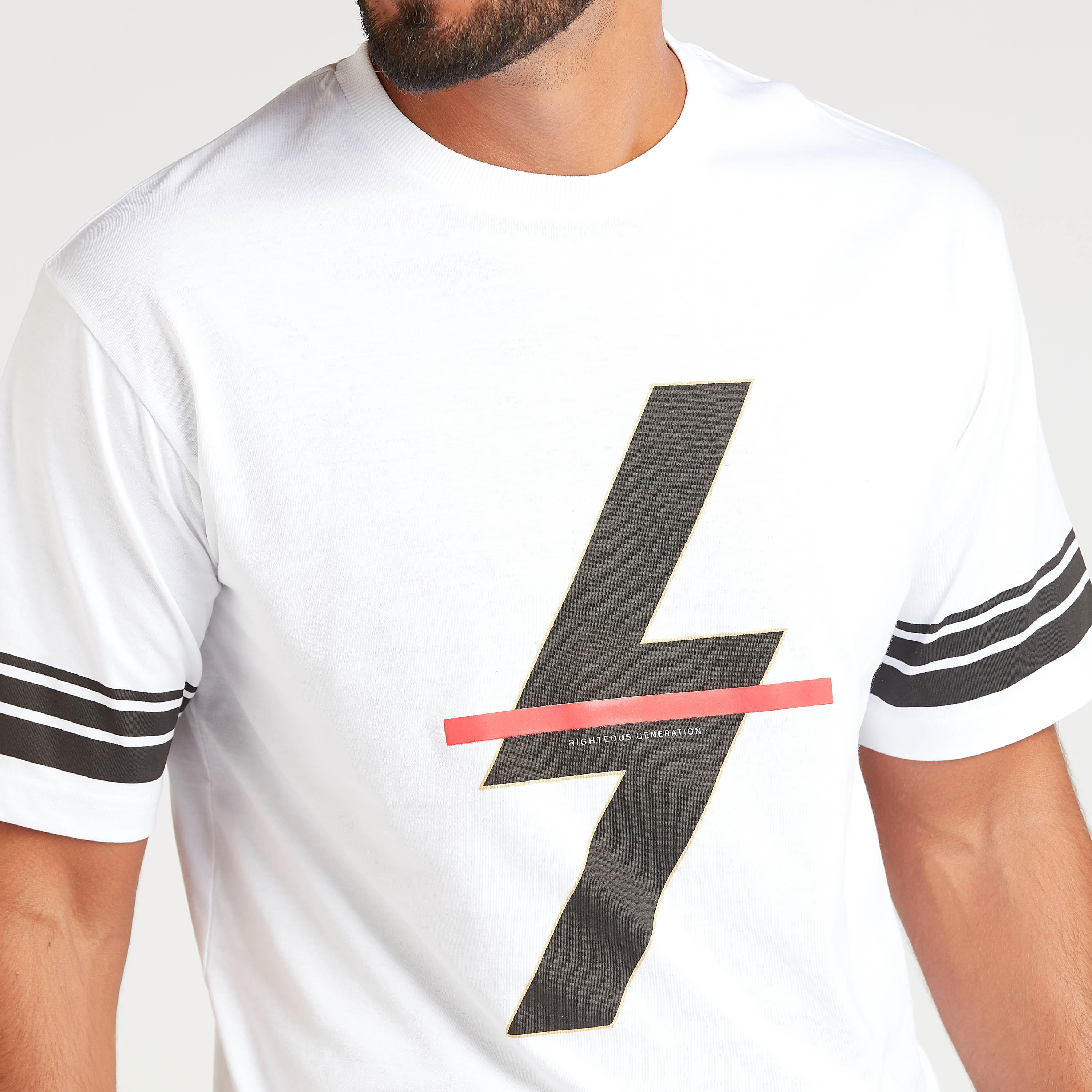 Printed Oversized T-shirt with Crew Neck and Short Sleeves-men-clothing-tshirtsandpolos-tshirts-image-3