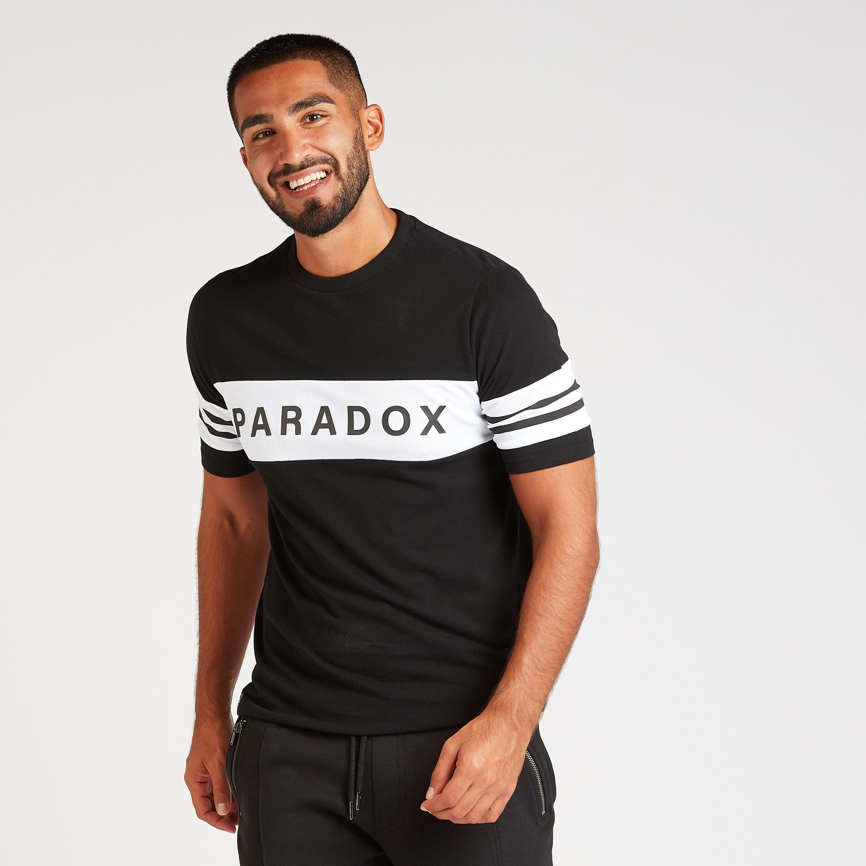 Sustainable Printed Crew Neck T-shirt with Short Sleeves-men-clothing-tshirtsandpolos-tshirts-image-1