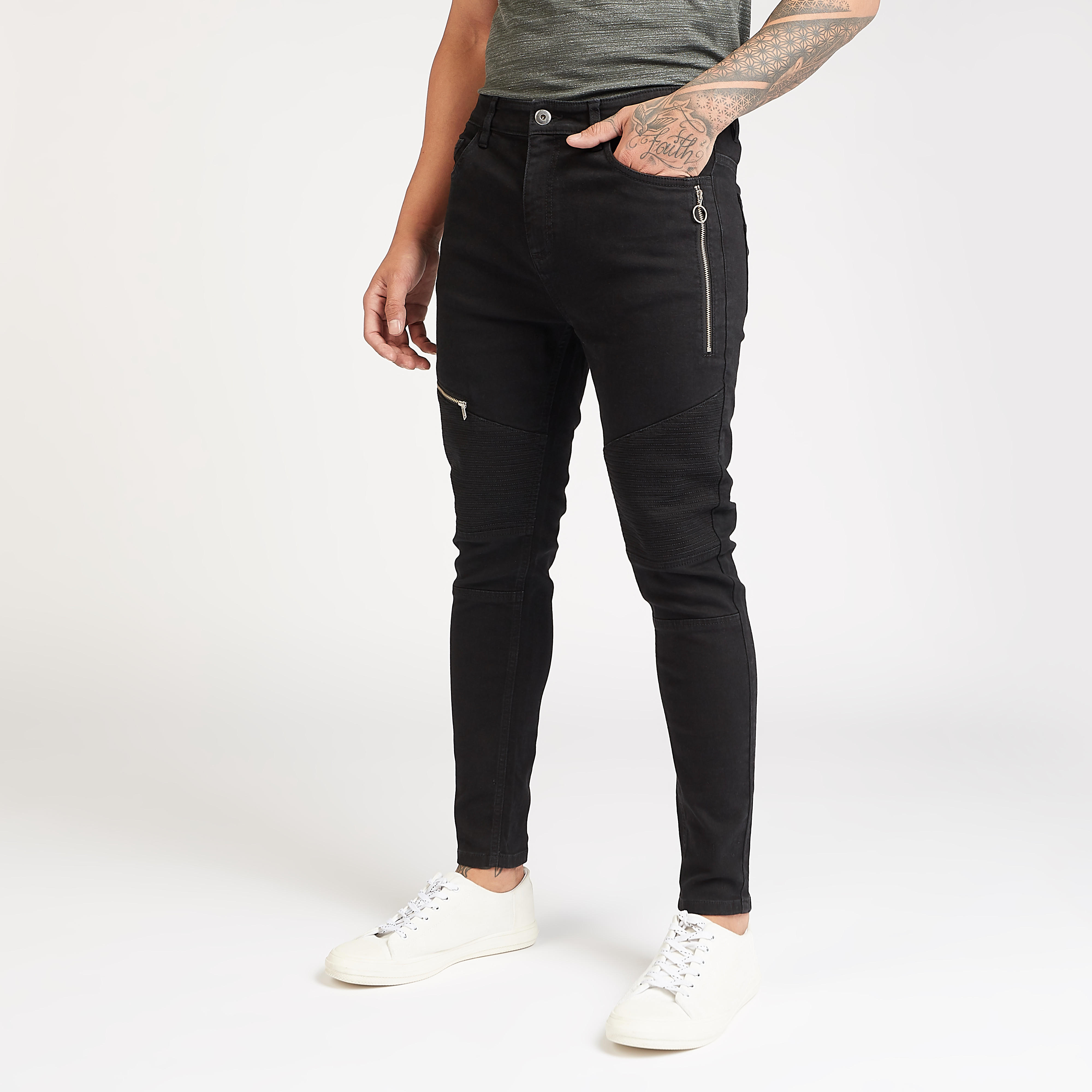 Full Length Cargo Trousers with Button Closure-men-clothing-bottoms-trousersandchinos-trousers-image-6
