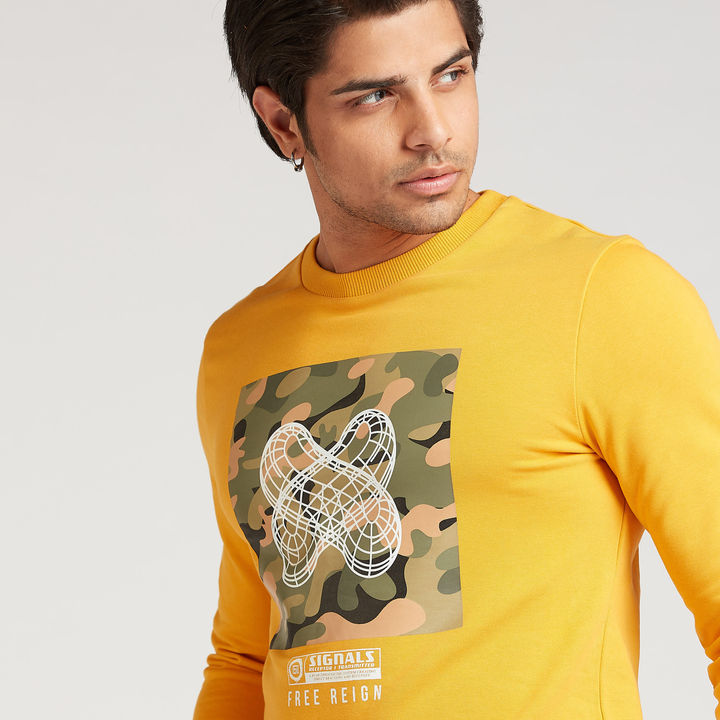 Slim Fit Printed Sweatshirt with Crew Neck and Long Sleeves-men-winterwear-hoodiesandsweatshirts-image-3