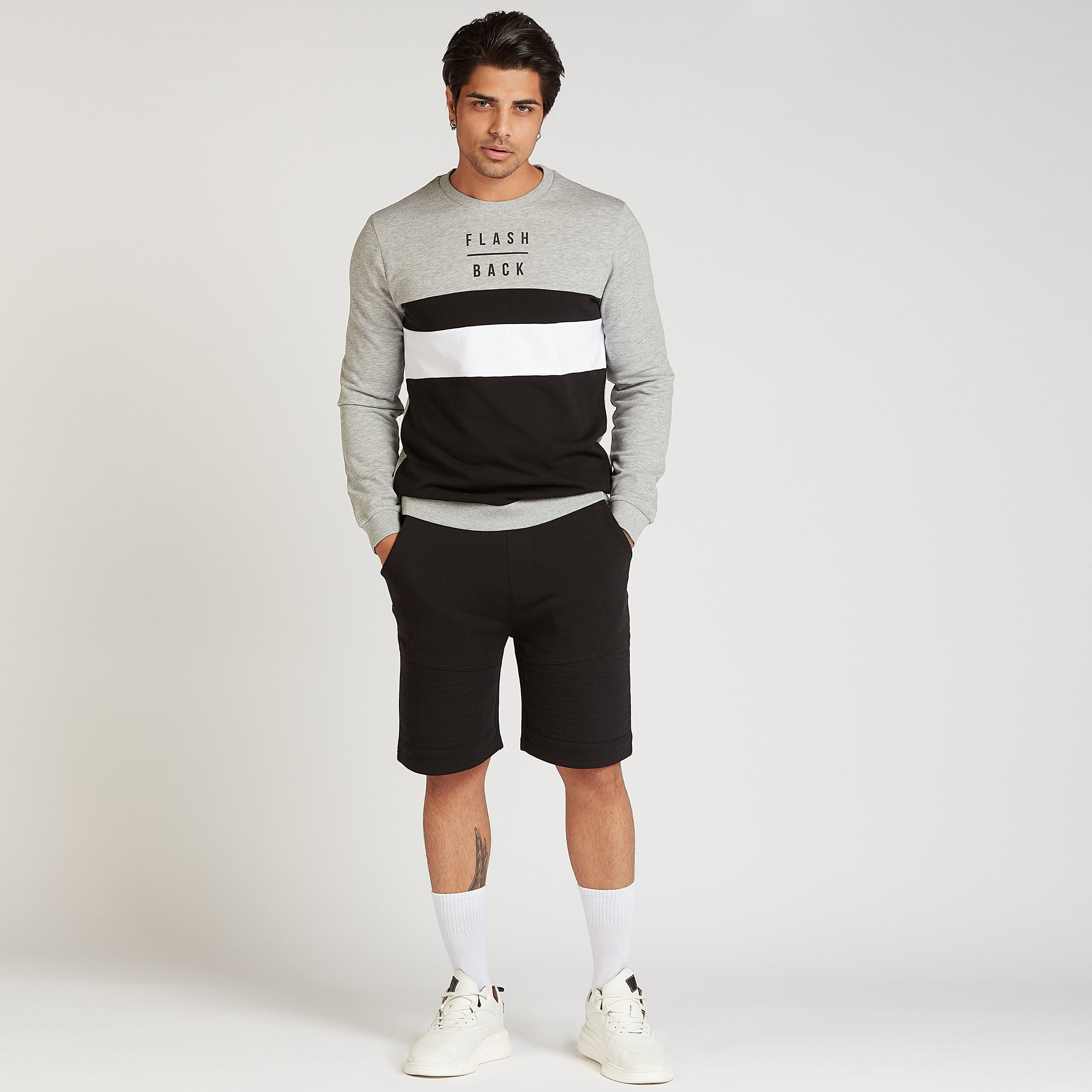 Slim Fit Printed Sweatshirt with Crew Neck and Long Sleeves-men-winterwear-hoodiesandsweatshirts-image-2