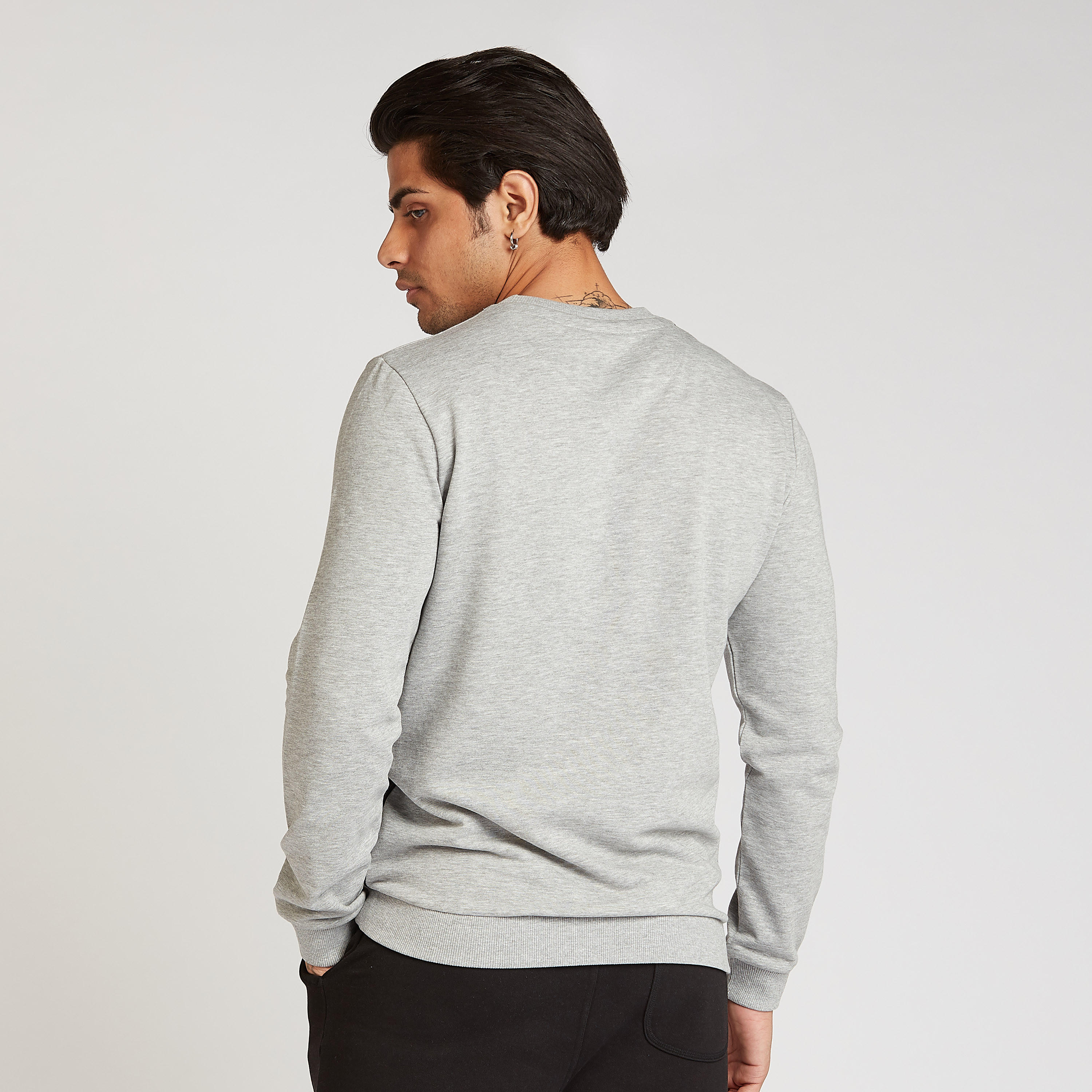Slim Fit Printed Sweatshirt with Crew Neck and Long Sleeves-men-winterwear-hoodiesandsweatshirts-image-4