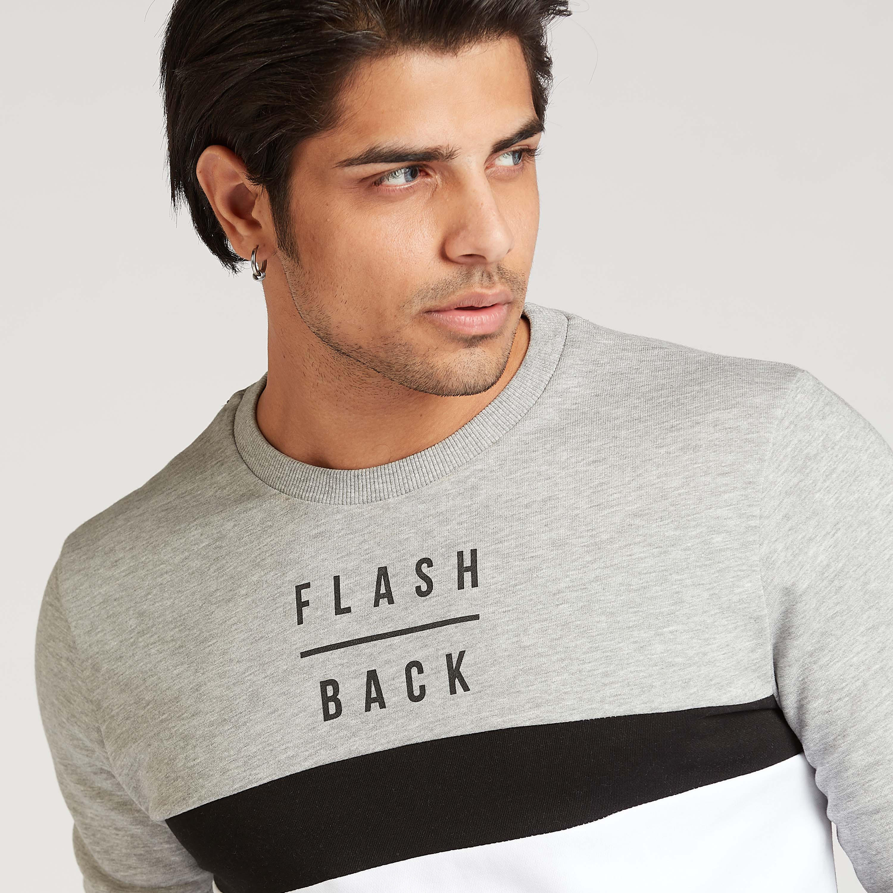 Slim Fit Printed Sweatshirt with Crew Neck and Long Sleeves-men-winterwear-hoodiesandsweatshirts-image-5
