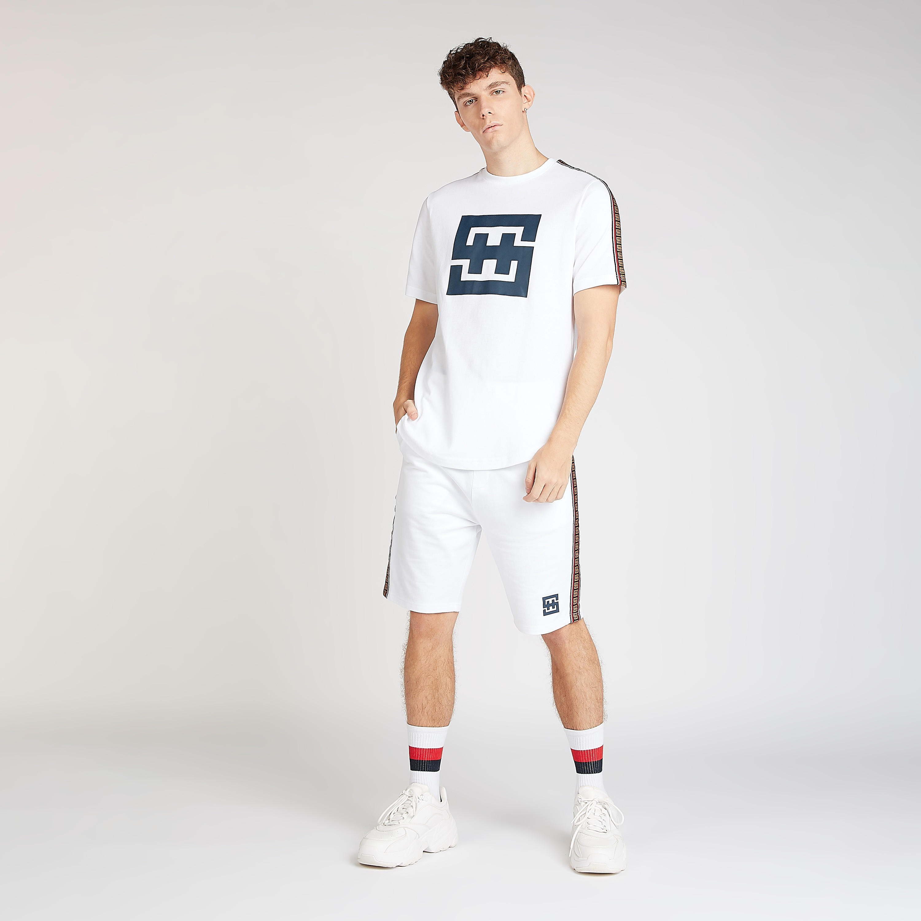 Graphic Print T-shirt with Crew Neck and Short Sleeves-men-clothing-tshirtsandpolos-tshirts-image-2