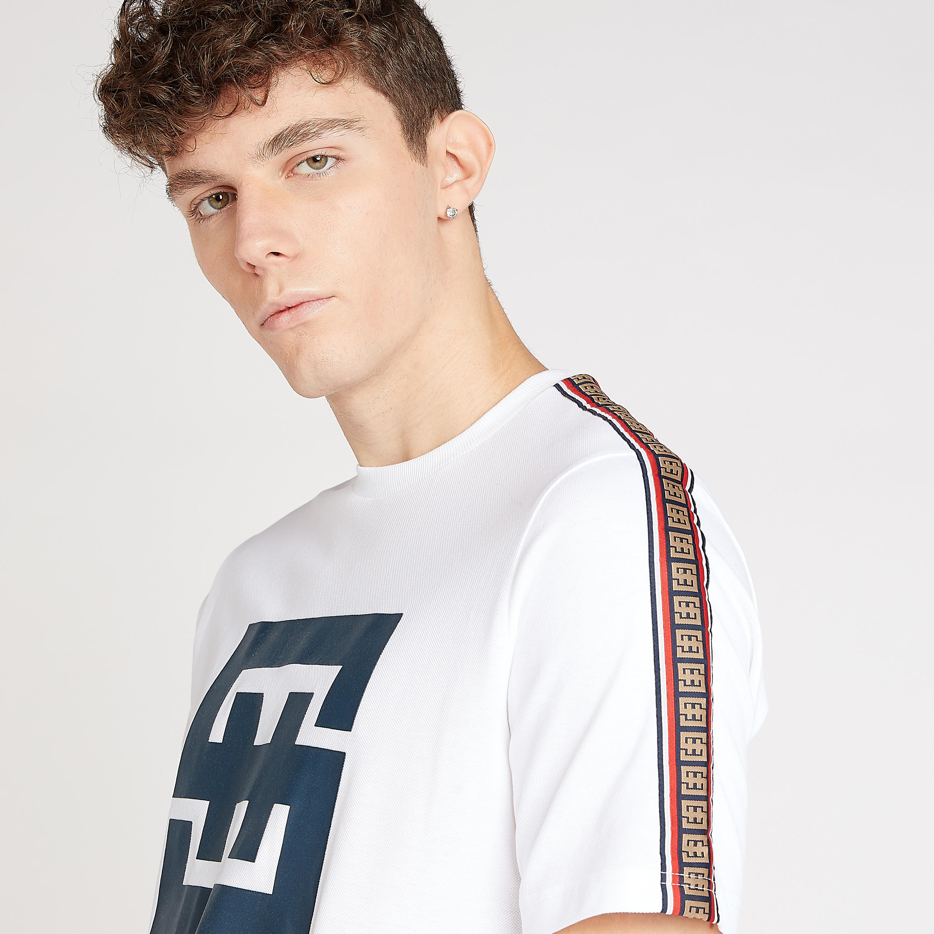 Graphic Print T-shirt with Crew Neck and Short Sleeves-men-clothing-tshirtsandpolos-tshirts-image-3