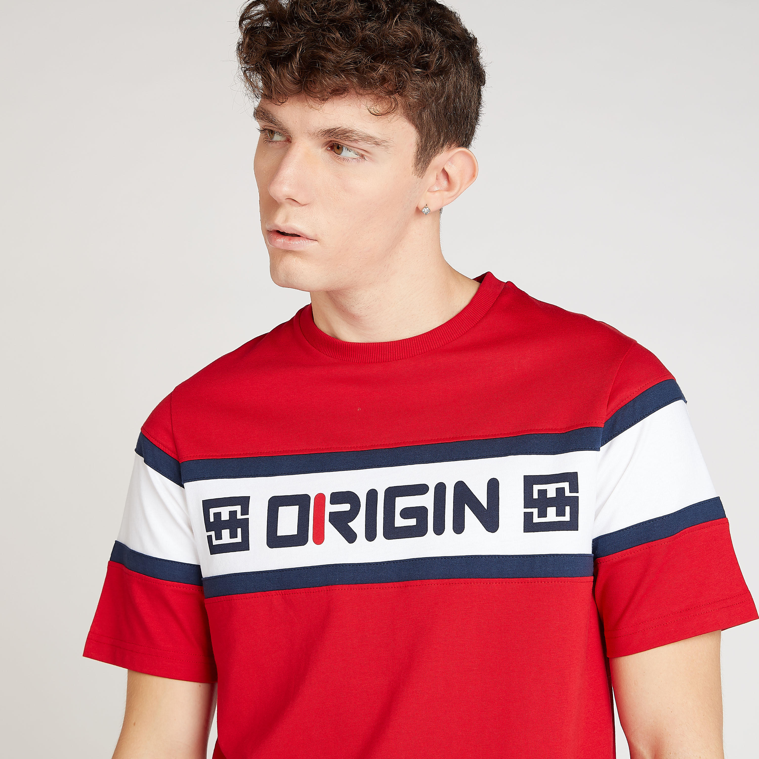 Graphic Print T-shirt with Crew Neck and Short Sleeves-men-clothing-tshirtsandpolos-tshirts-image-3