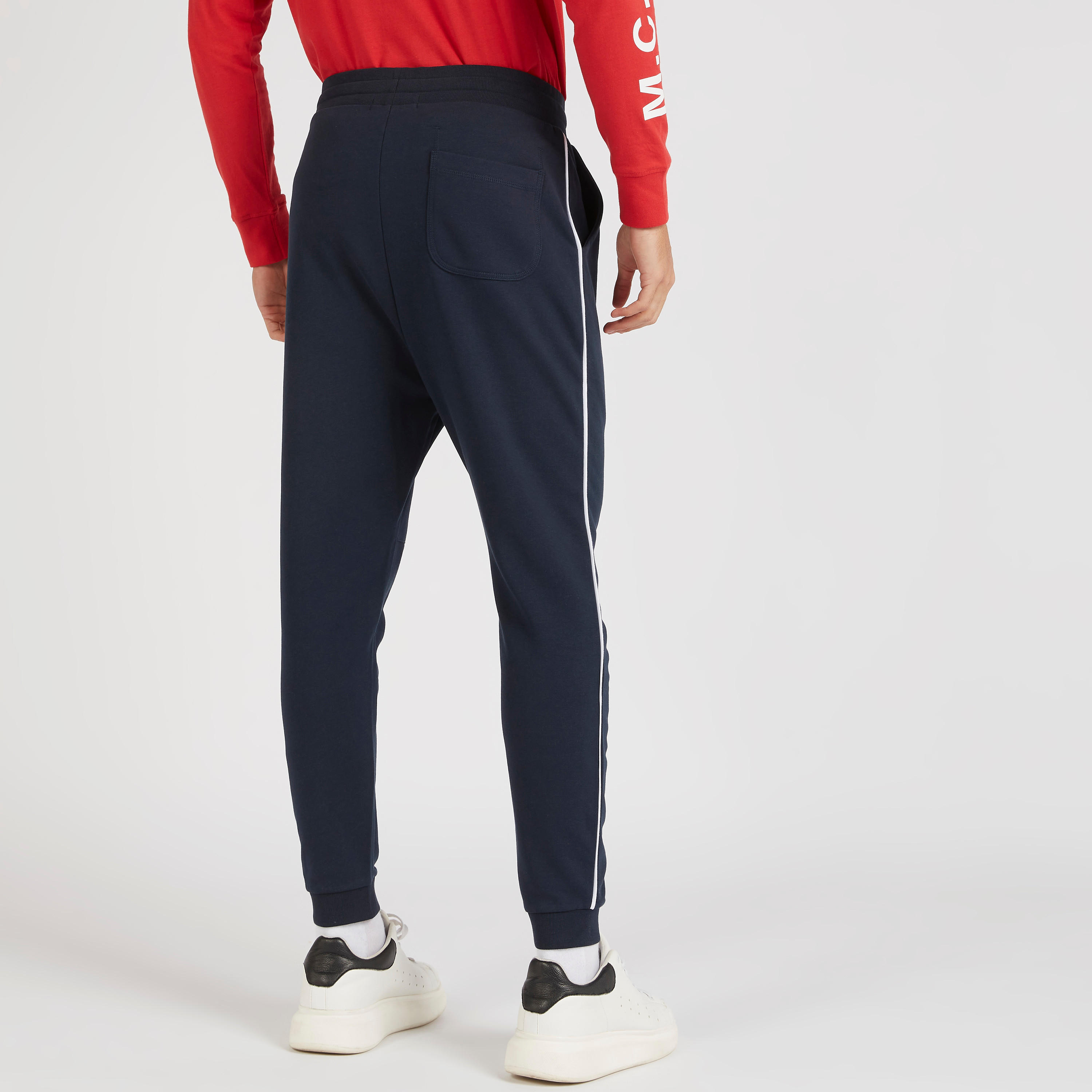 Textured Joggers with Pockets and Drawstring Closure-men-clothing-bottoms-joggers-image-4