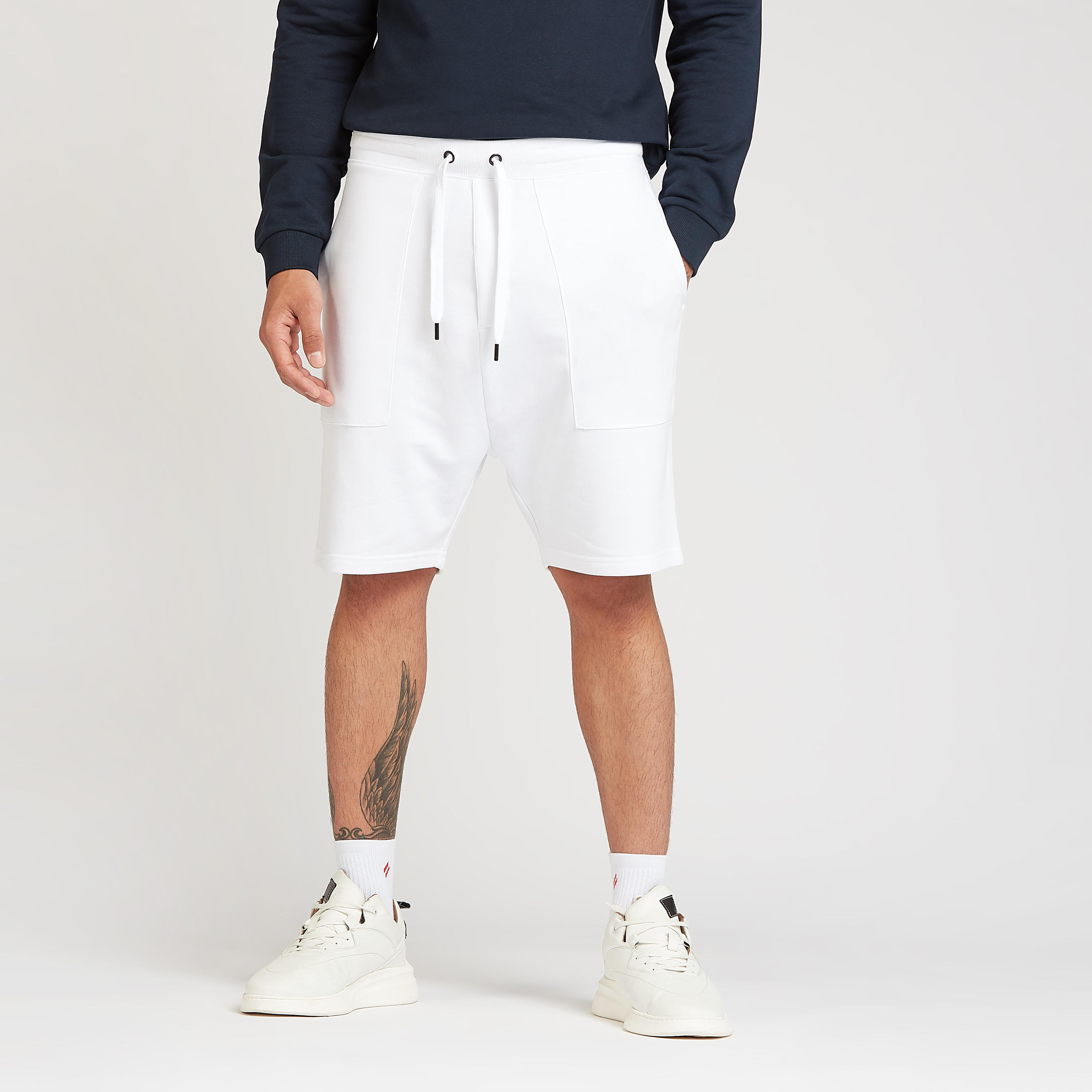 Sustainable Solid Shorts with Pocket Detail and Drawstring-men-clothing-bottoms-shorts-image-1