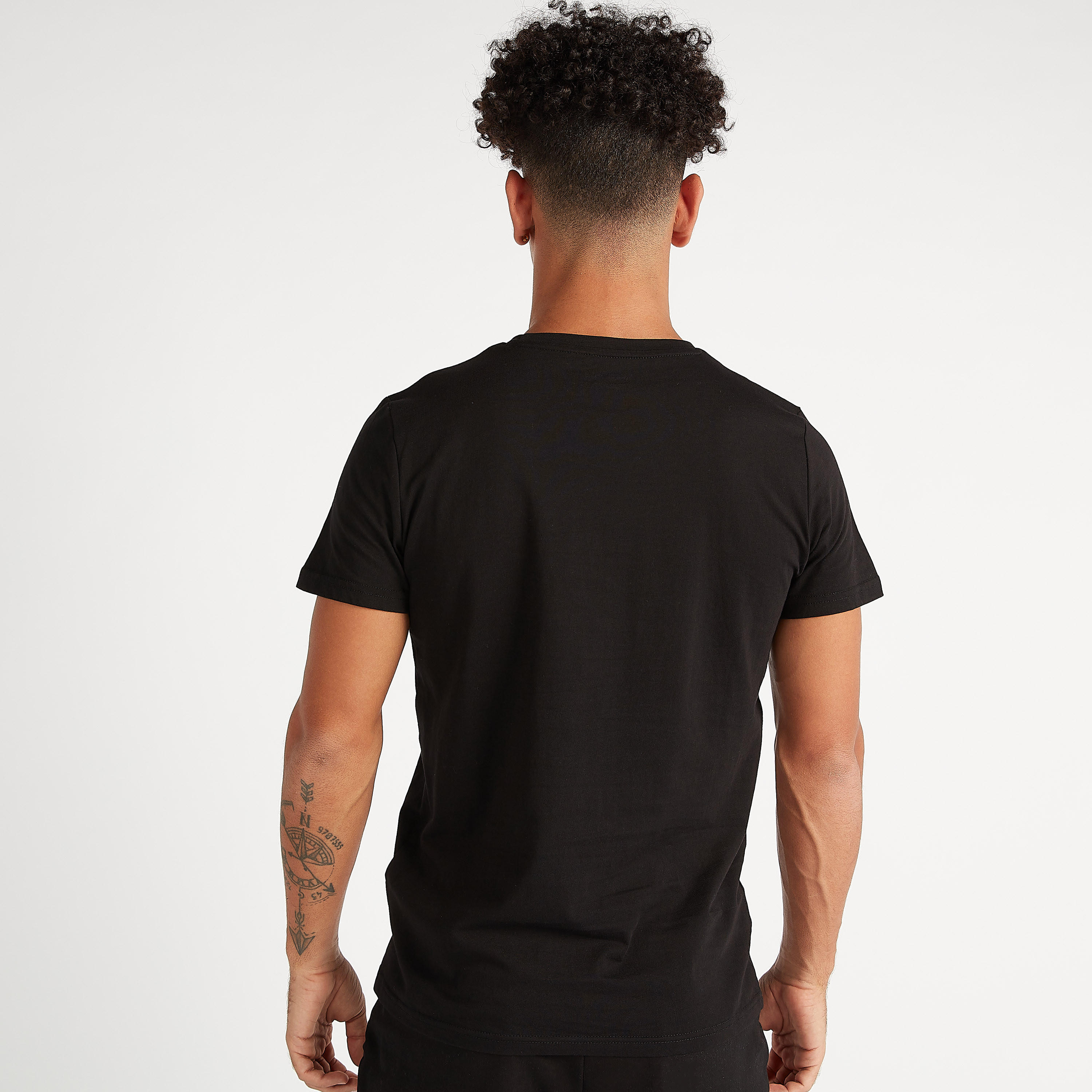 Printed Crew Neck T-shirt with Short Sleeves-men-clothing-tshirtsandpolos-tshirts-image-4
