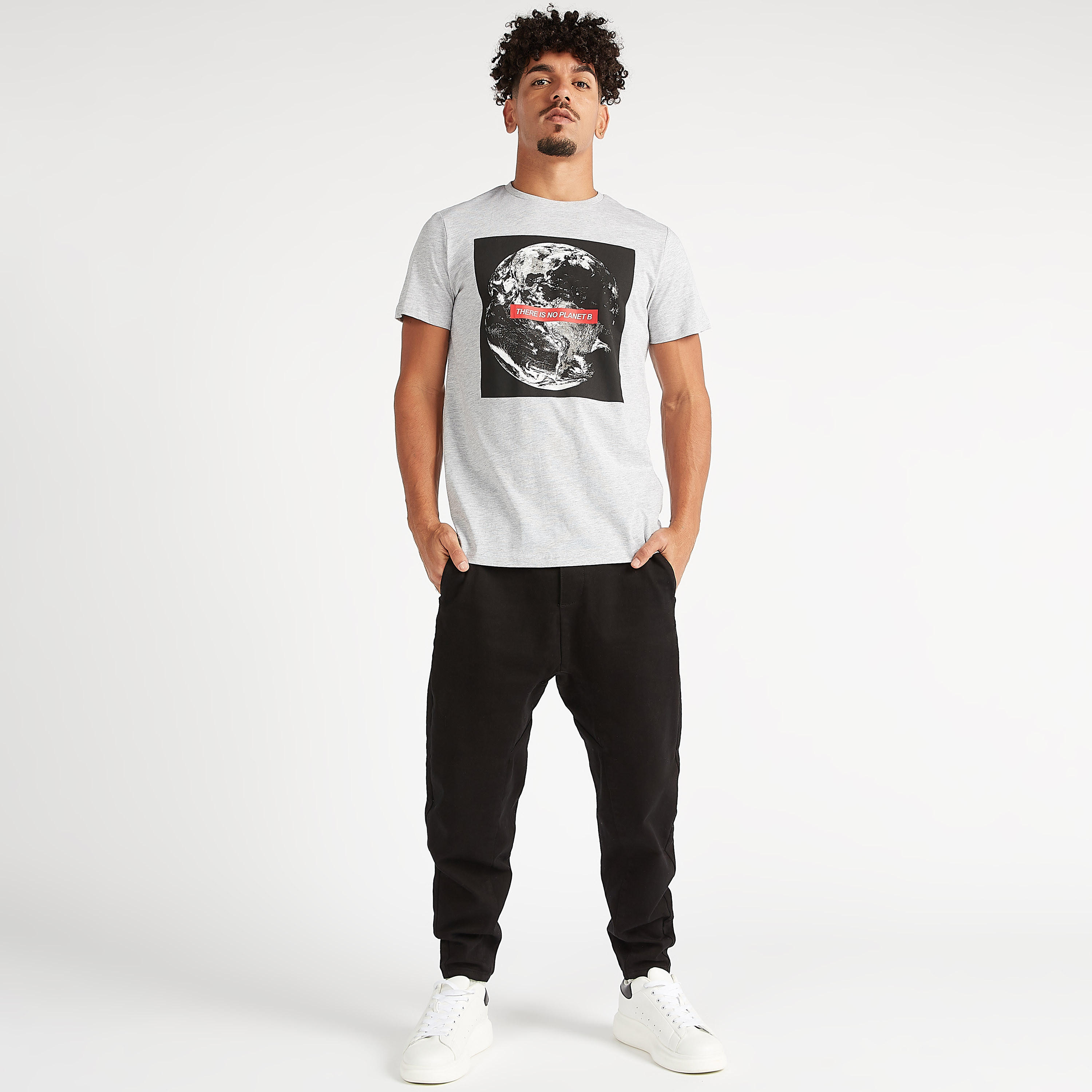 Printed Crew Neck T-shirt with Short Sleeves-men-clothing-tshirtsandpolos-tshirts-image-1