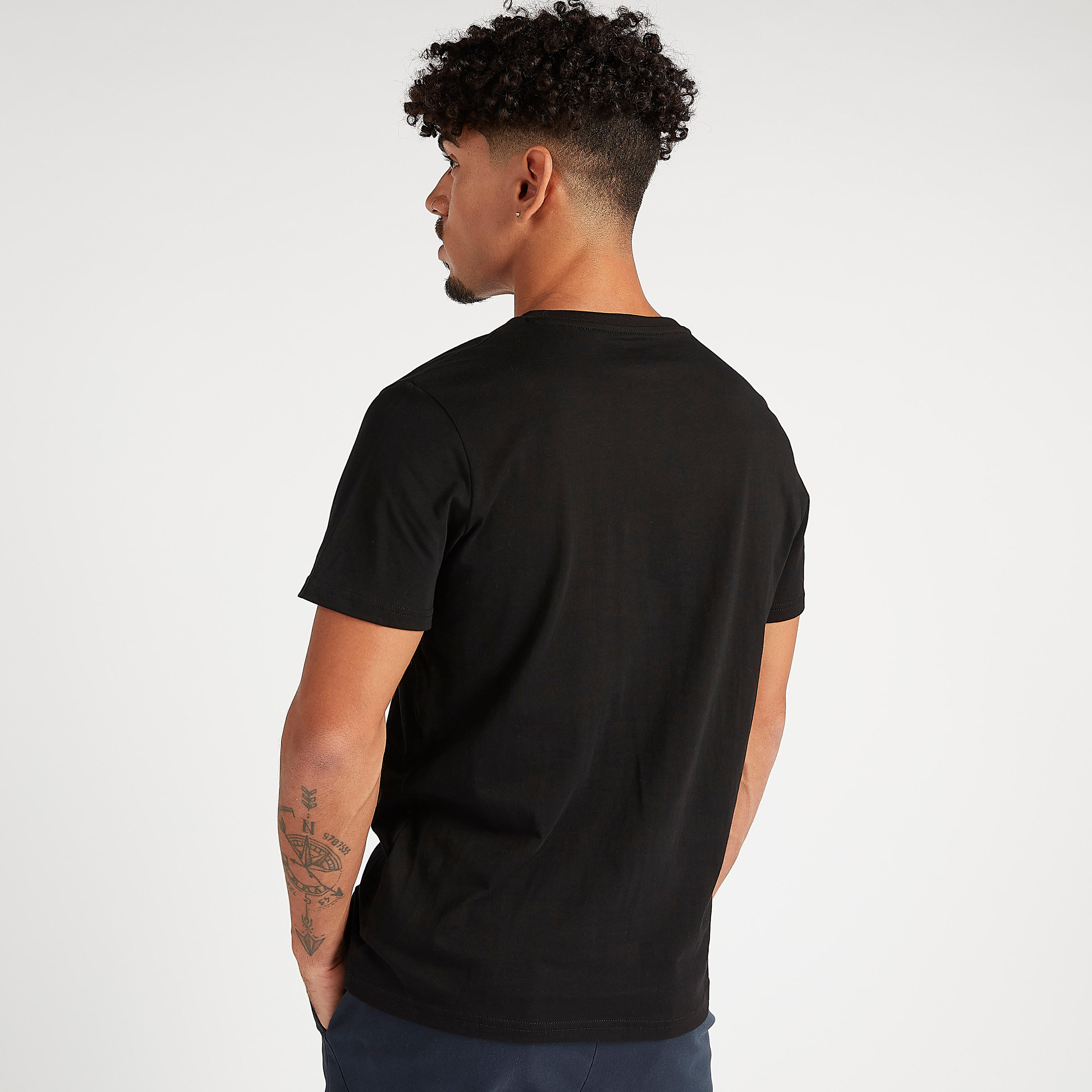 Printed Crew Neck T-shirt with Short Sleeves-men-clothing-tshirtsandpolos-tshirts-image-4