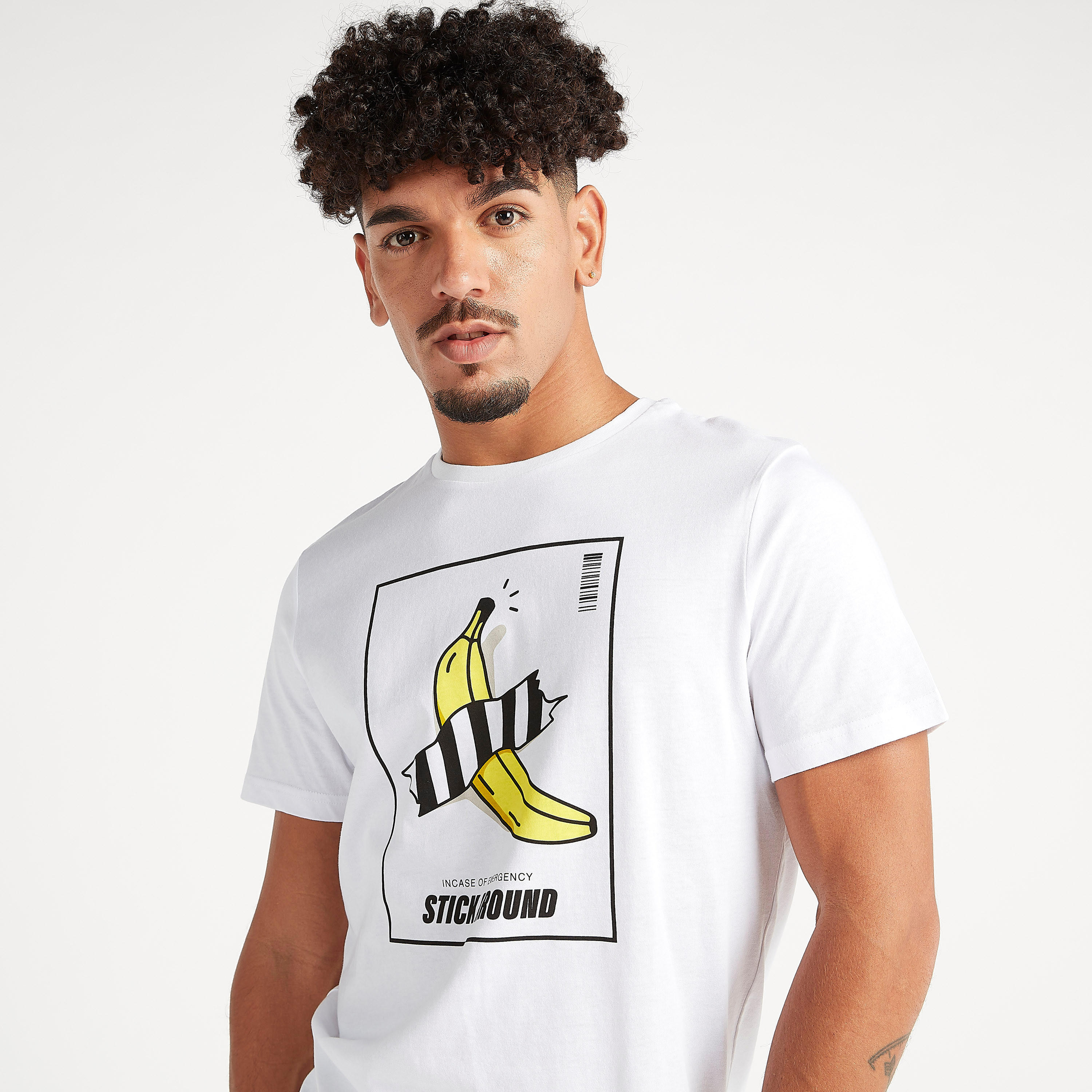 Printed Crew Neck T-shirt with Short Sleeves-men-clothing-tshirtsandpolos-tshirts-image-3