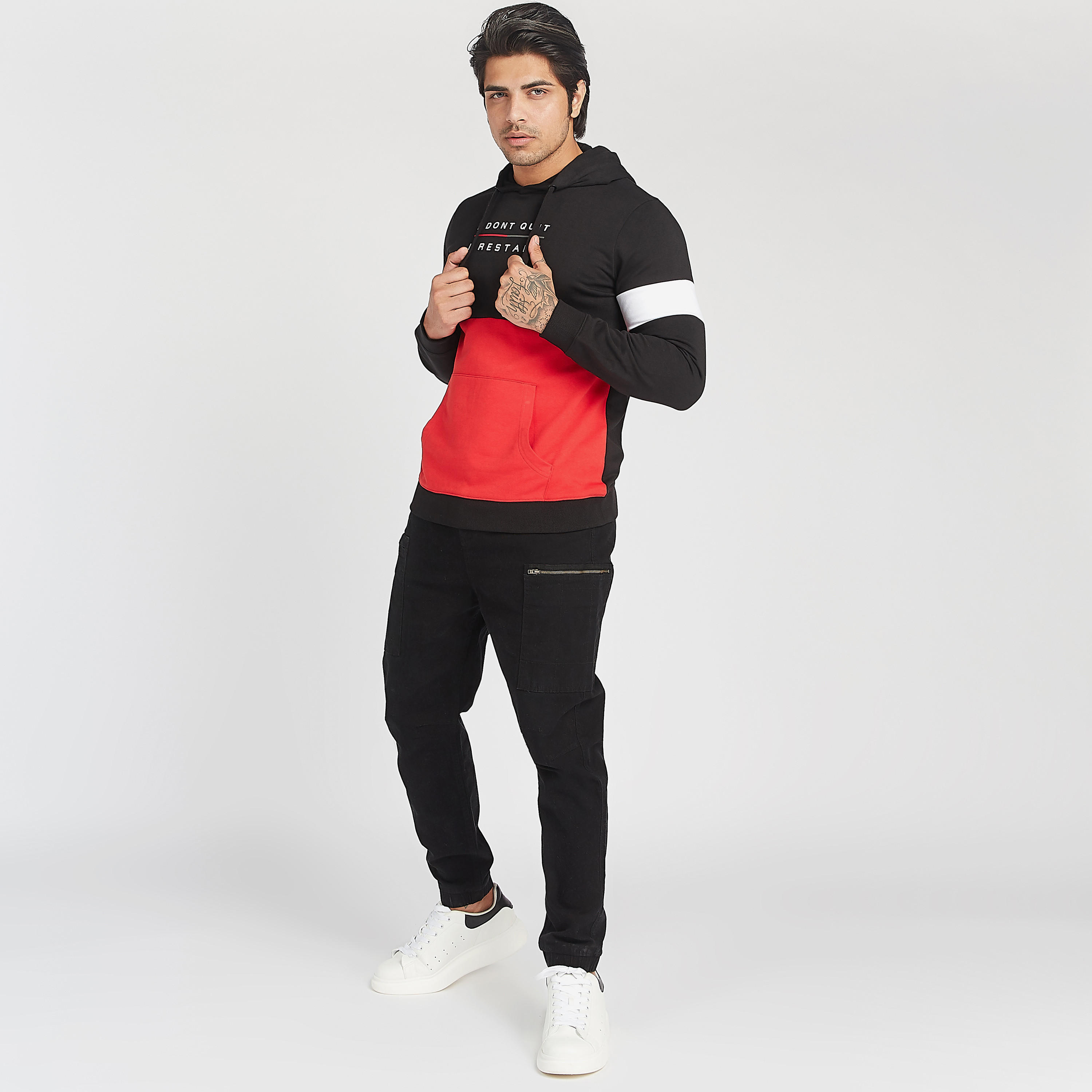 Sustainable Printed Sweatshirt with Hood and Long Sleeves-men-winterwear-hoodiesandsweatshirts-image-2