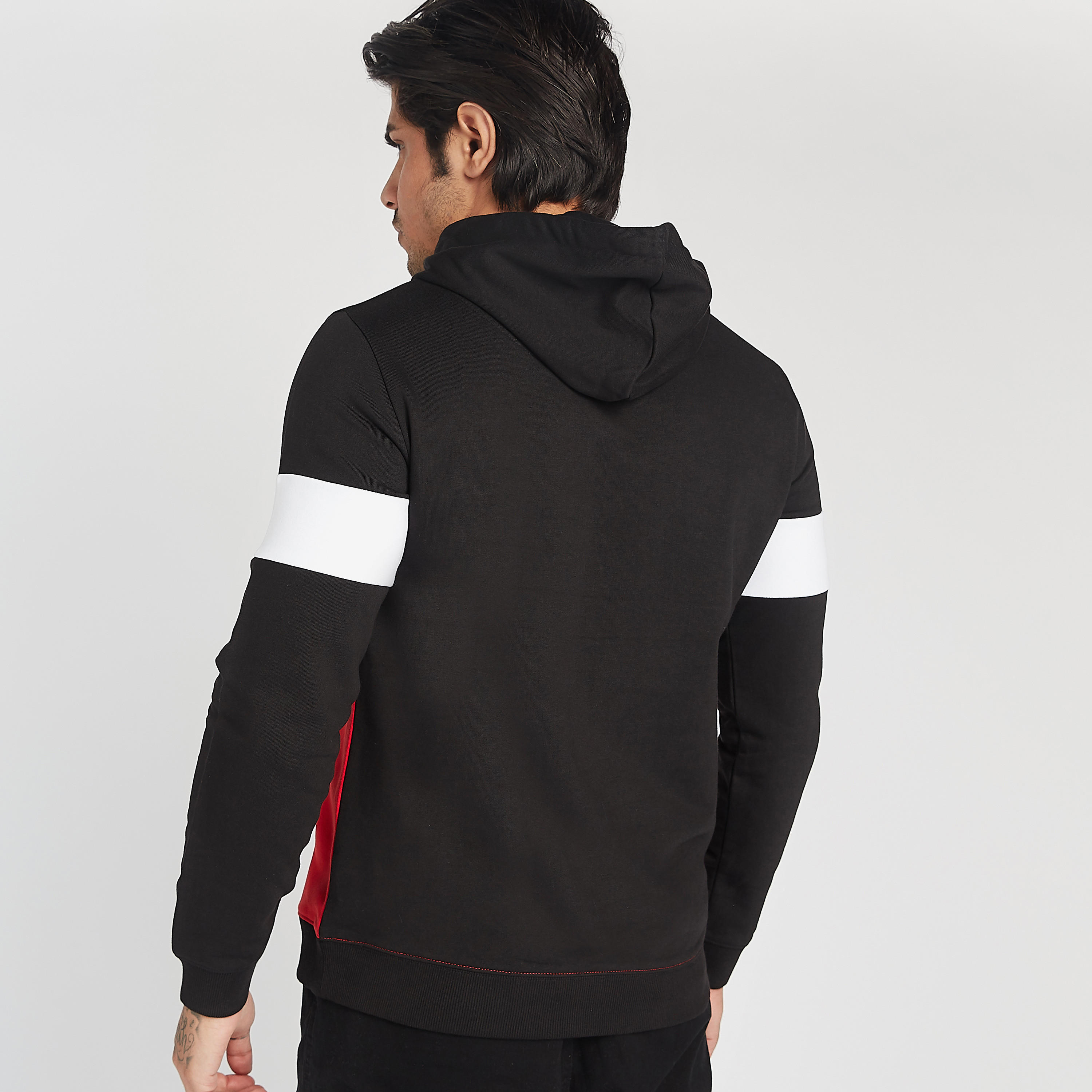 Sustainable Printed Sweatshirt with Hood and Long Sleeves-men-winterwear-hoodiesandsweatshirts-image-4
