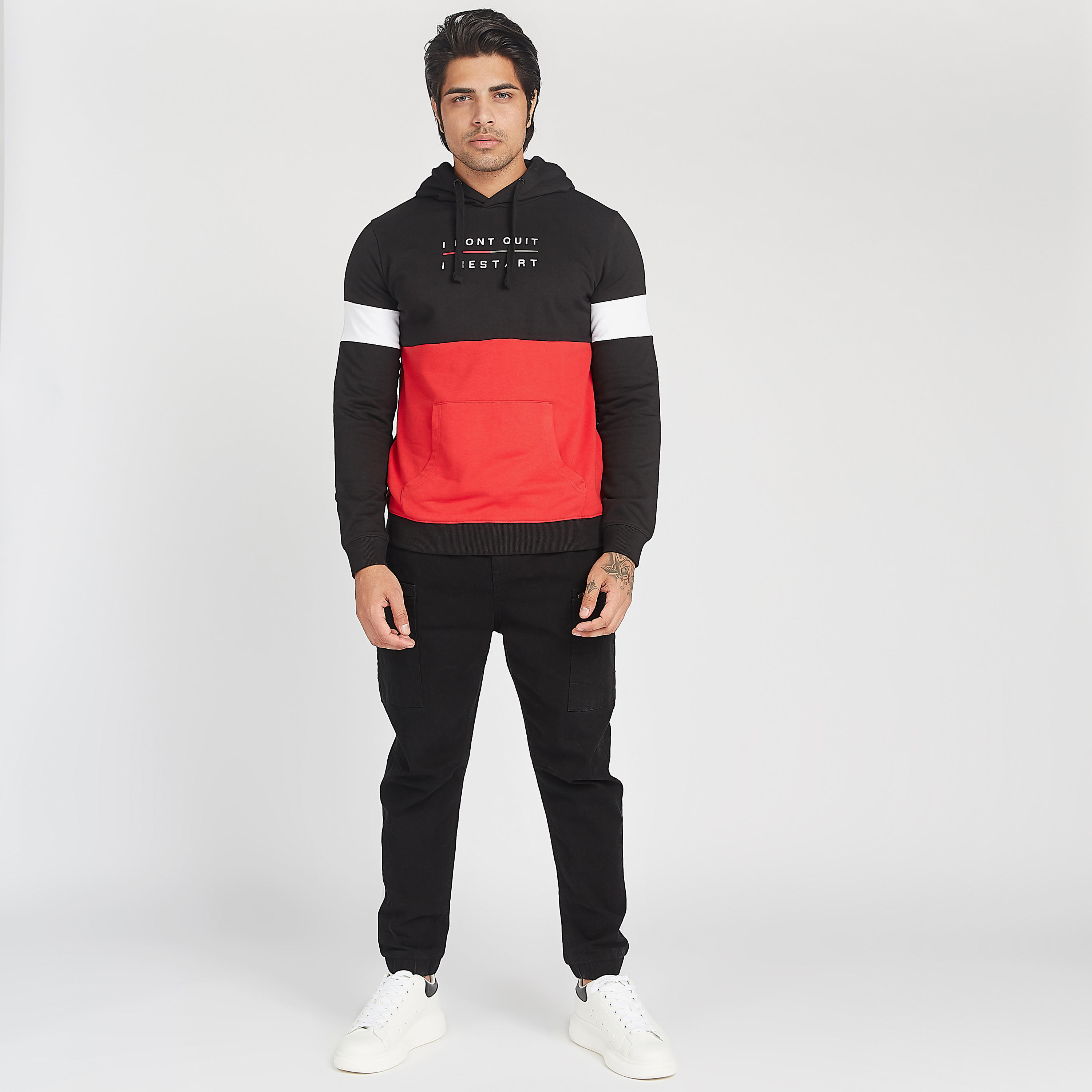 Sustainable Printed Sweatshirt with Hood and Long Sleeves-men-winterwear-hoodiesandsweatshirts-image-5