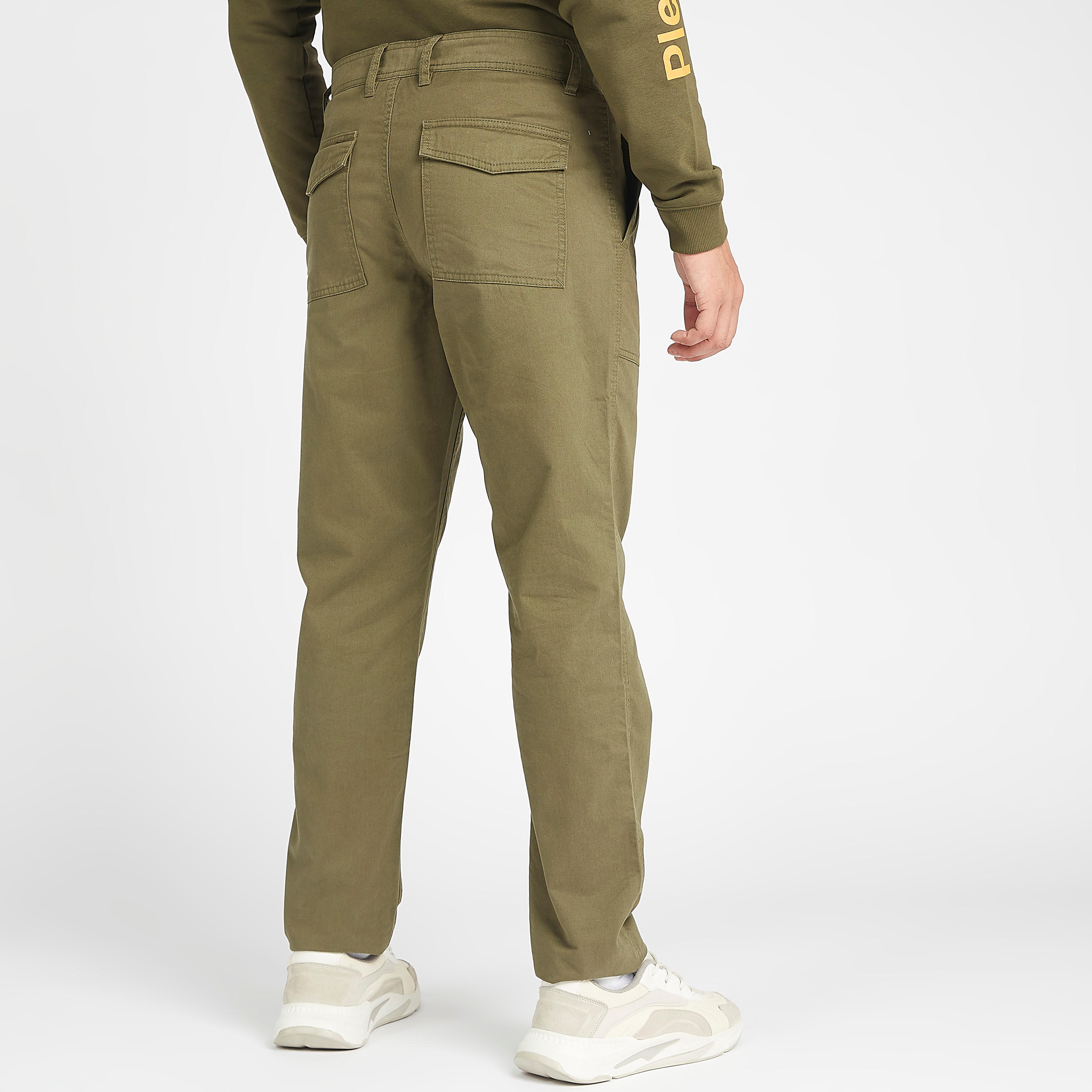 Sustainable Solid Trouser with Pockets and Button Closure-men-clothing-bottoms-trousersandchinos-trousers-image-4