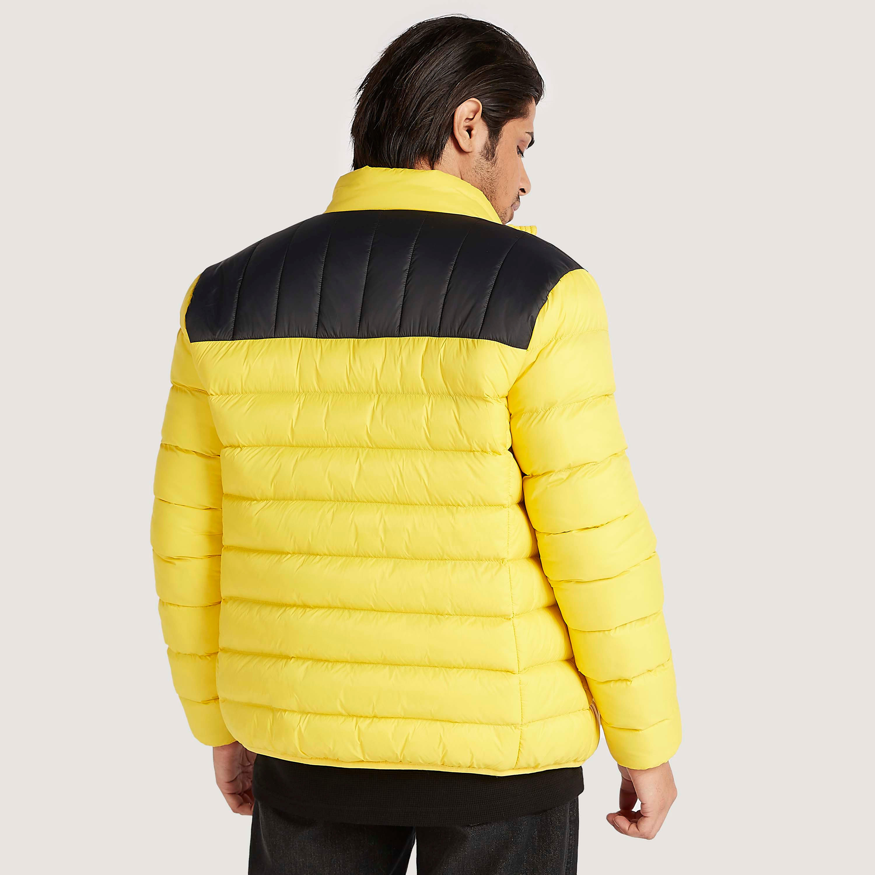 Quilted Bomber Jacket with Zip Closure and Long Sleeves-men-clothing-jacketsandblazers-jackets-image-4