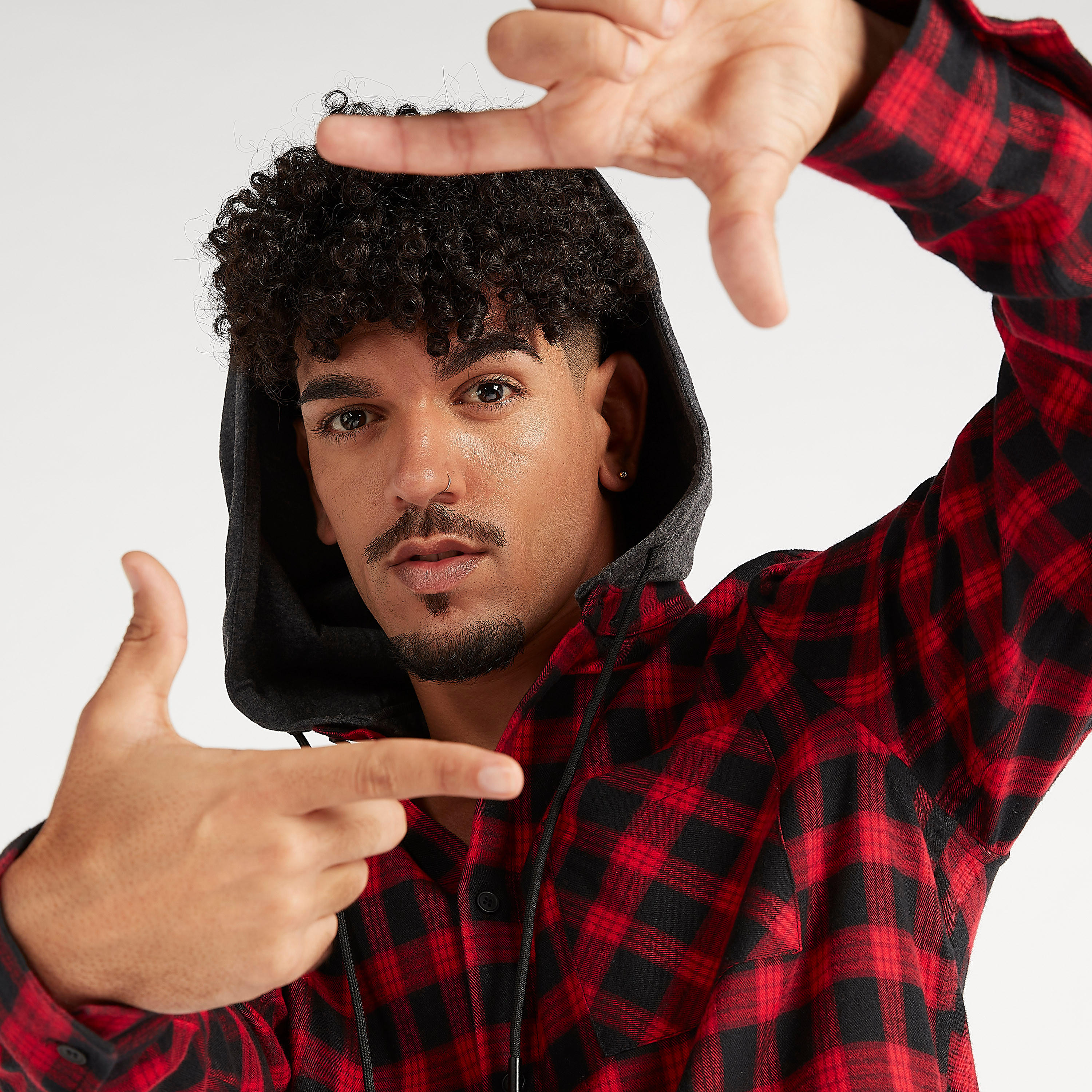 Sustainable Checked Lightweight Jacket with Hood-men-clothing-jacketsandblazers-jackets-image-5