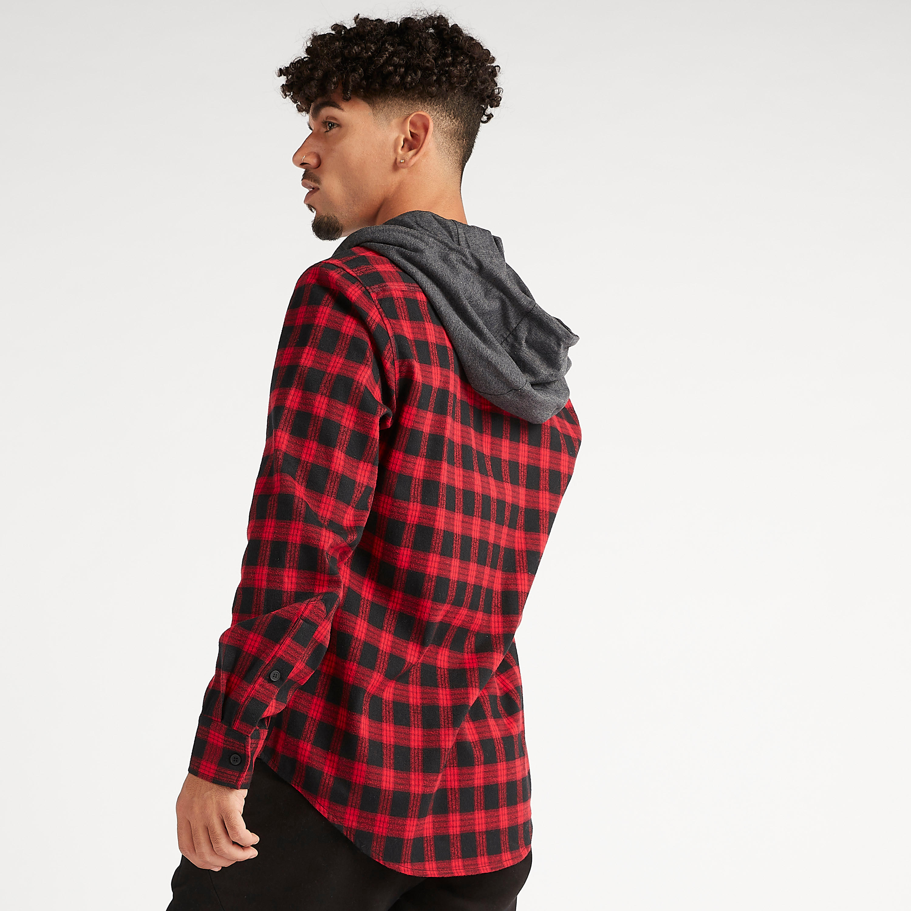 Sustainable Checked Lightweight Jacket with Hood-men-clothing-jacketsandblazers-jackets-image-4