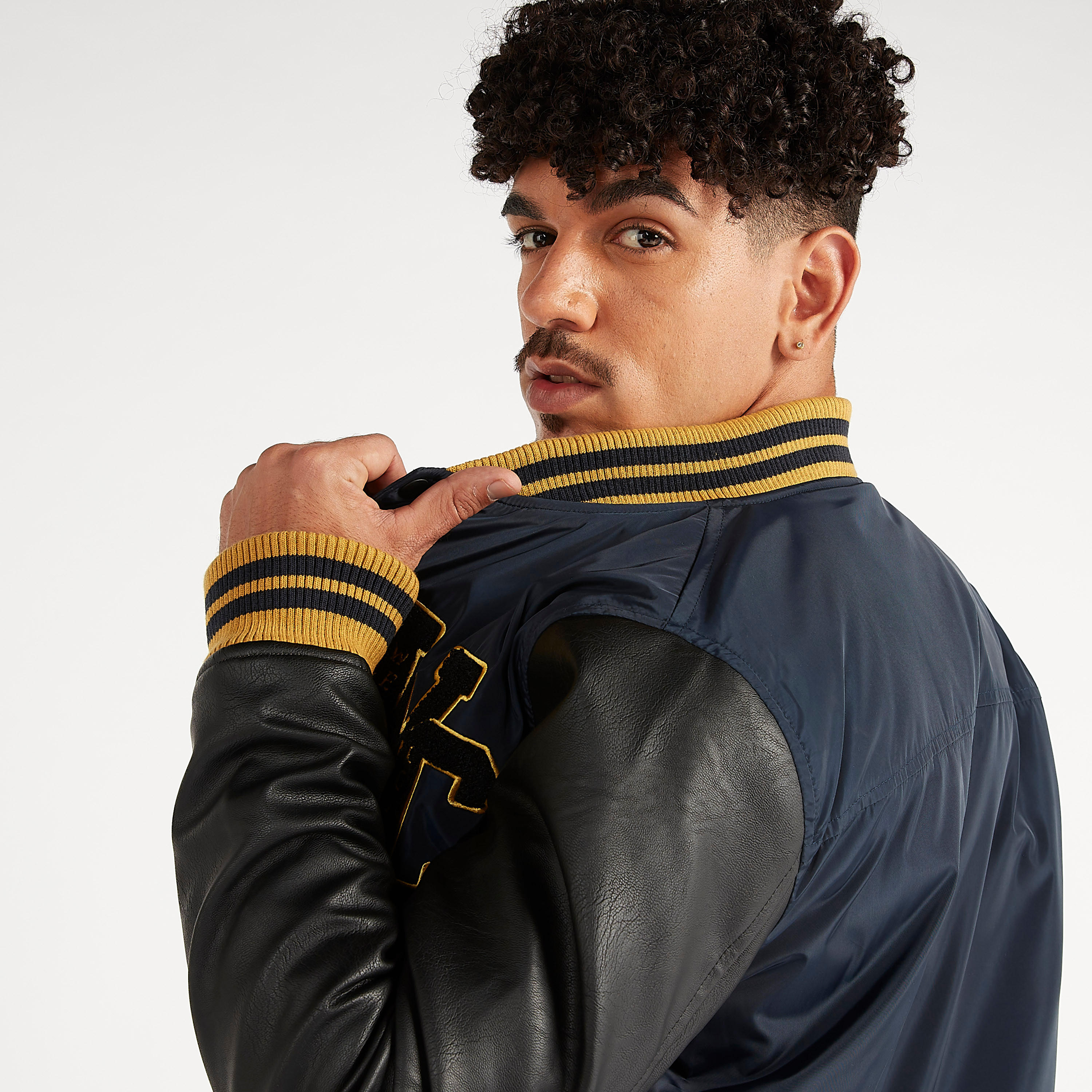 Varsity Jacket with Long Sleeves and Button Closure-men-clothing-jacketsandblazers-jackets-image-5