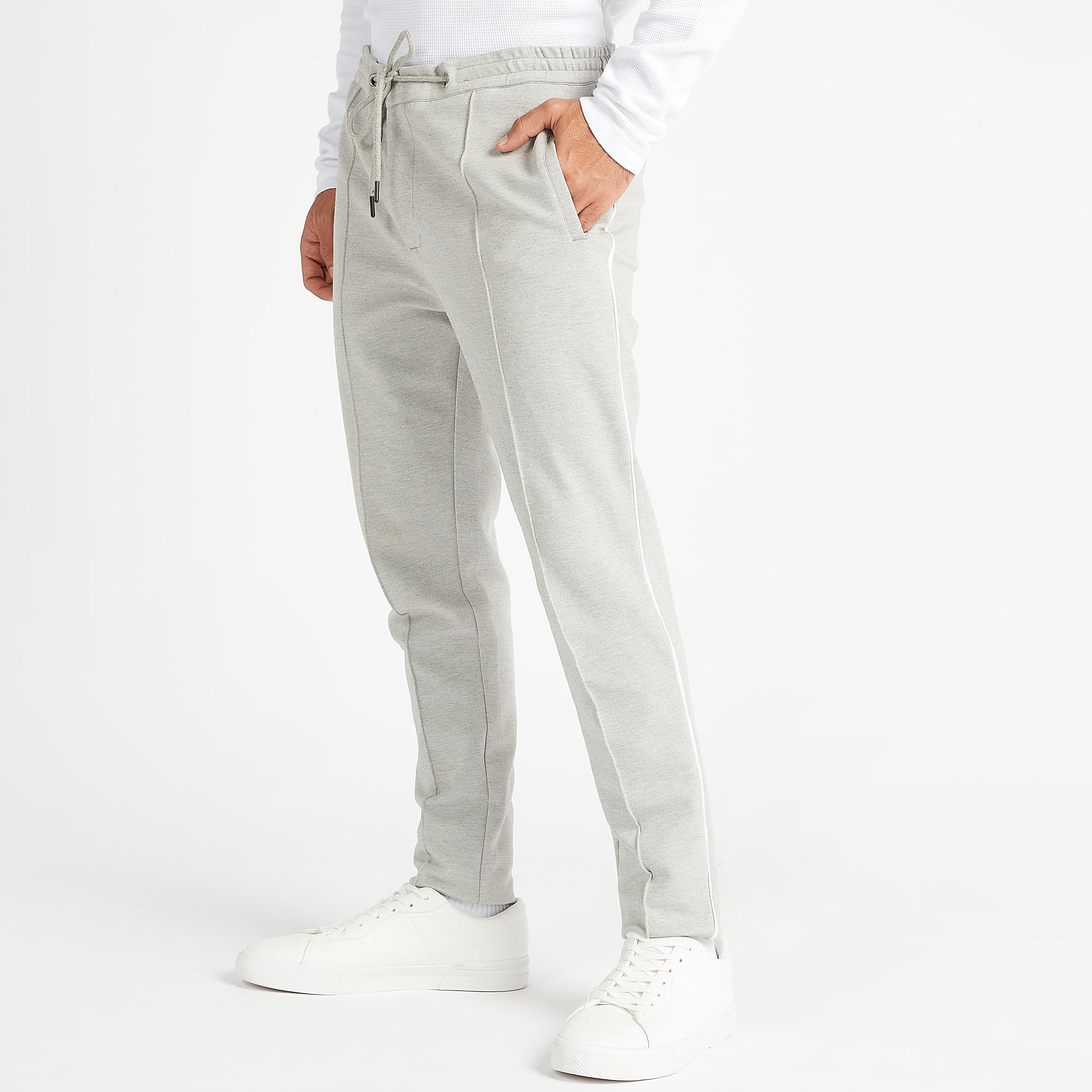 بنطلون مستدام سليم فيت سادة برباط إغلاق وخصر متوسّط الارتفاع-men-clothing-bottoms-trousersandchinos-trousers-image-5