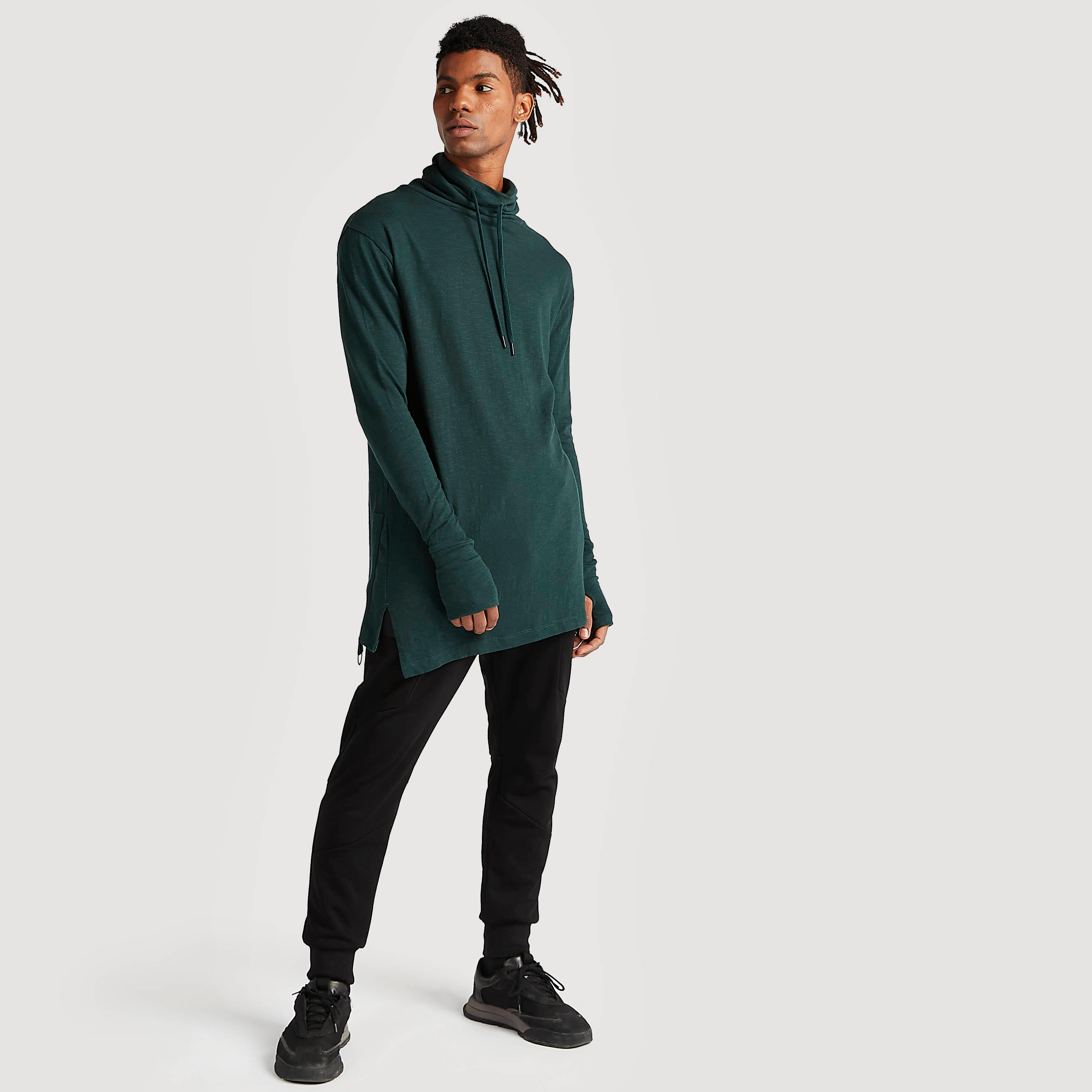 Sustainable Solid Mid-Rise Joggers with Drawstring Closure and Pockets-men-clothing-bottoms-joggers-image-2