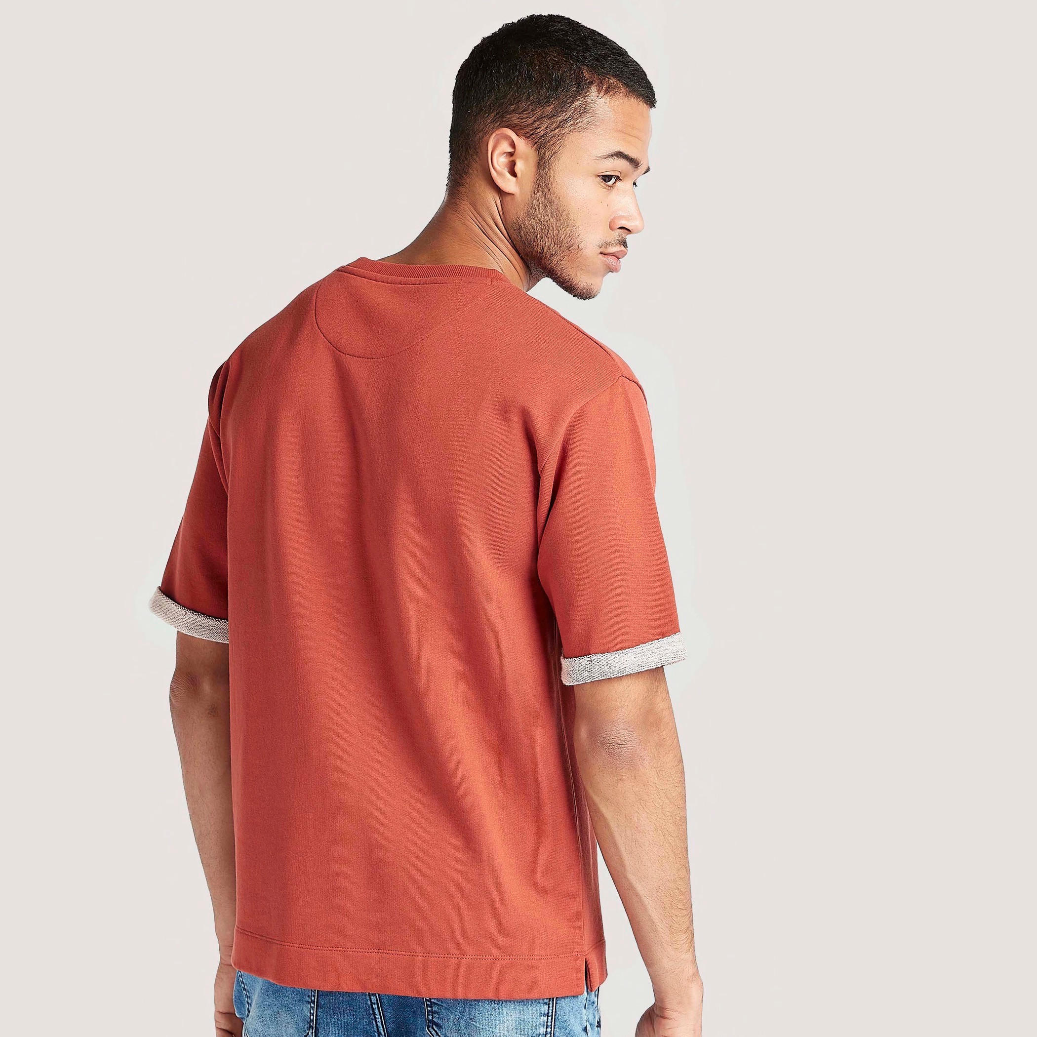 Solid T-shirt with Chest Pocket and Crew Neck-men-clothing-tshirtsandpolos-tshirts-image-4