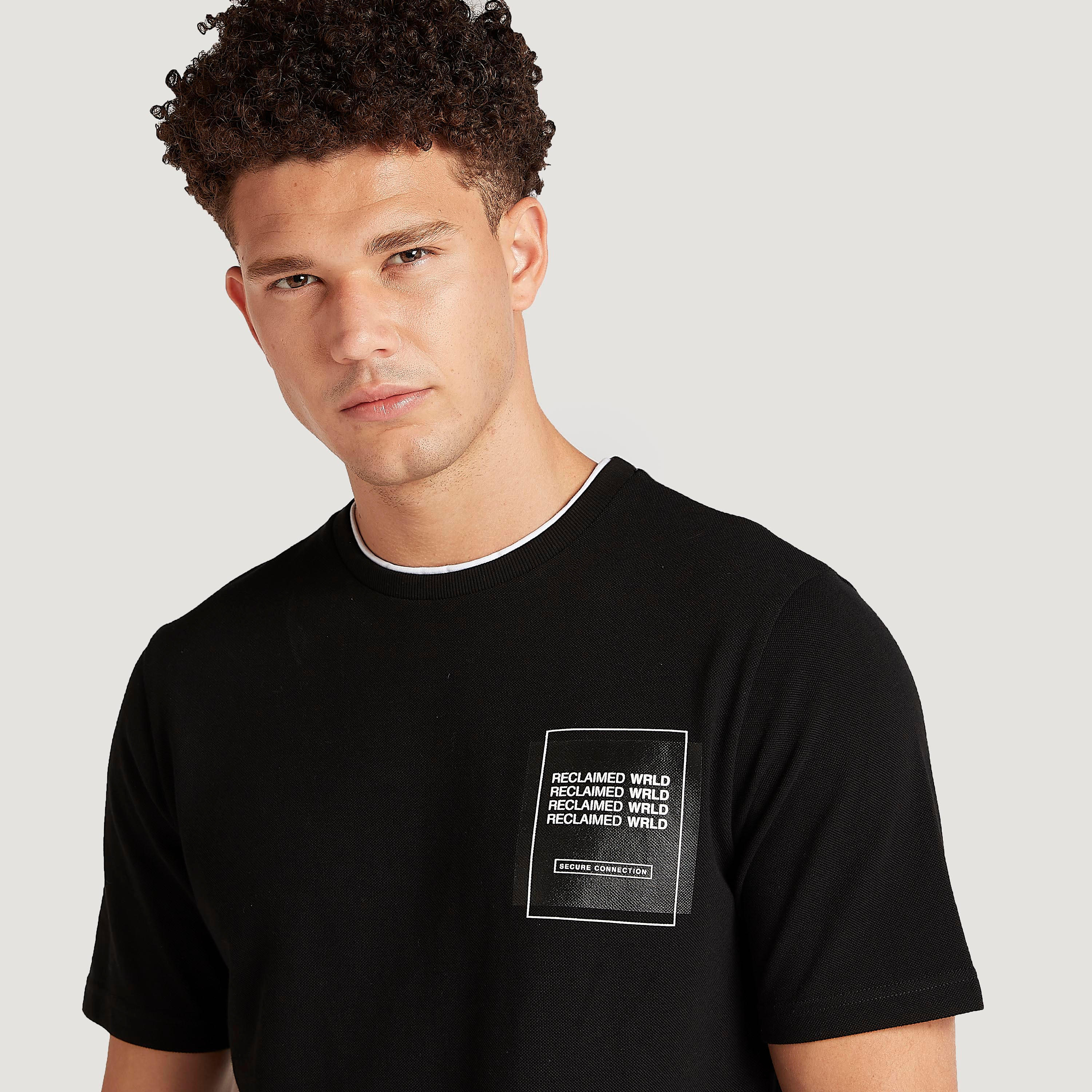 Printed Crew Neck Layered T-shirt with Short Sleeves-men-clothing-tshirtsandpolos-tshirts-image-3