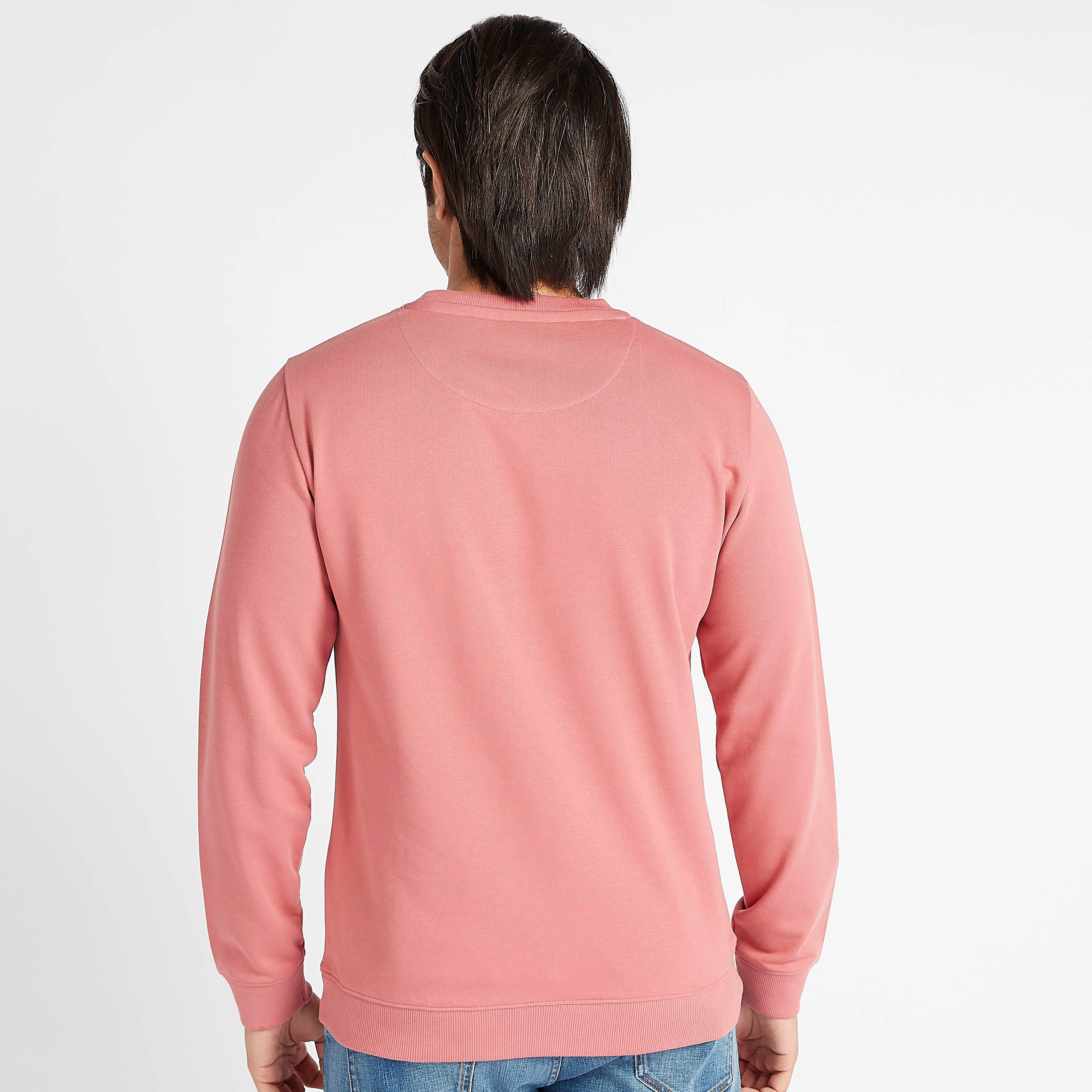 Printed Crew Neck Sweatshirt with Long Sleeves-men-winterwear-hoodiesandsweatshirts-image-4