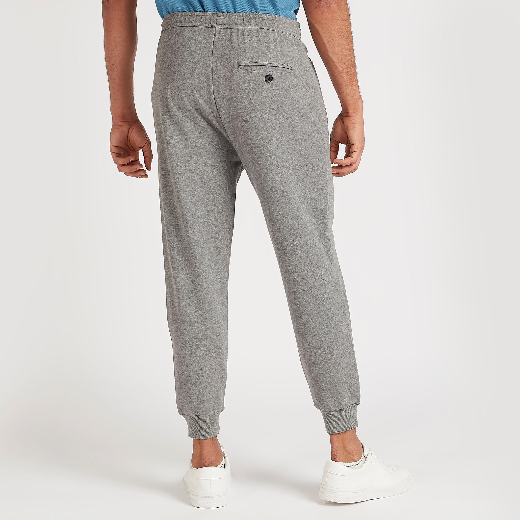 Solid Mid-Rise Jog Pants with Elasticated Waist and Zipper Pockets-men-clothing-bottoms-joggers-image-4